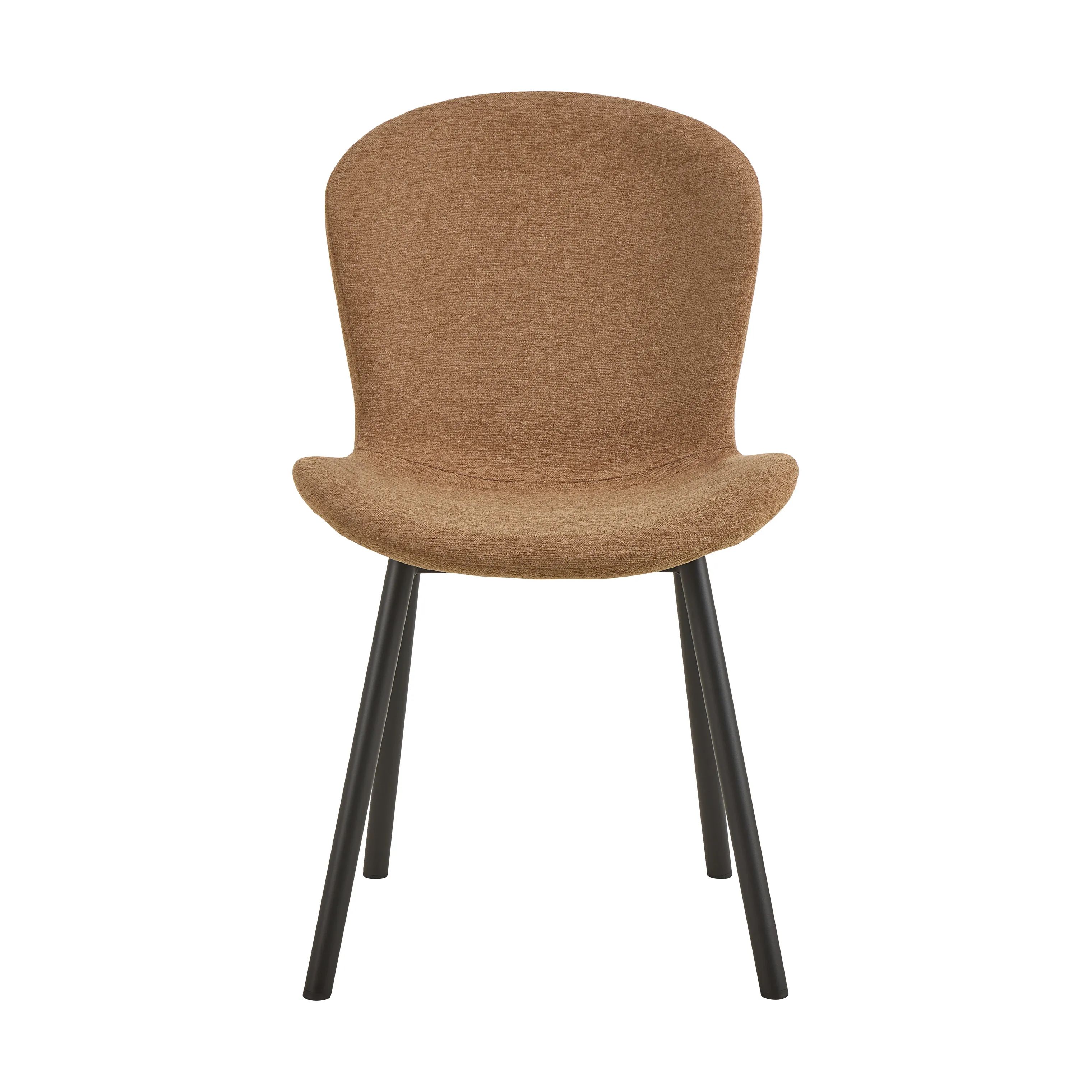 CASA Living Spisebordsstole Esra Spisebordsstol - 2 stk i Terracotta/mat sort, 6