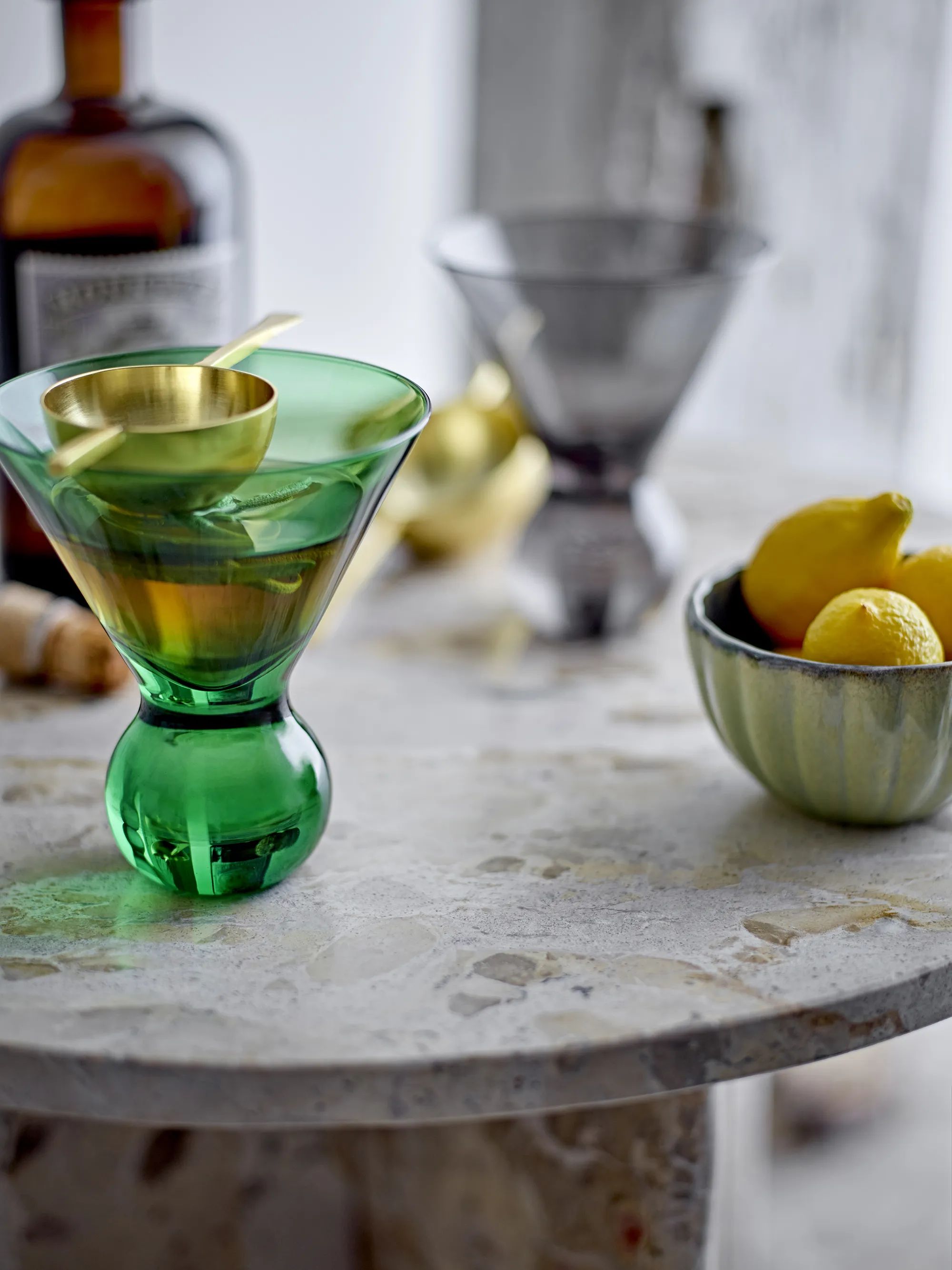 Bloomingville Cocktailglas Corliss Cocktailglas - 4 stk. i Green, 2