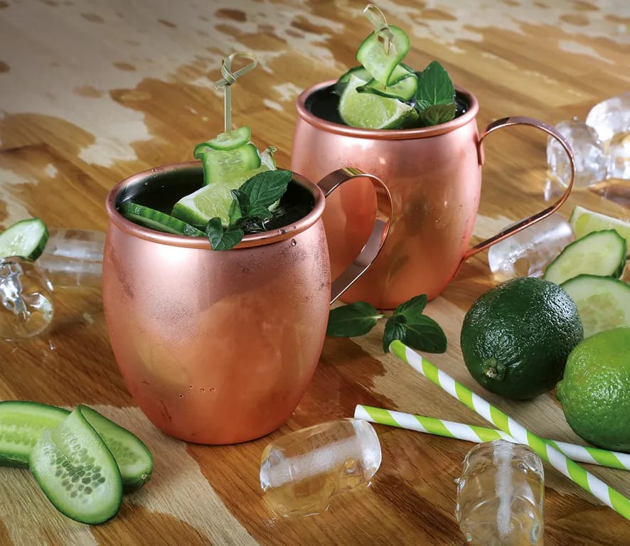 Cilio Cocktailglas Moscow Mule Krus i Stål, 50 cl, 2