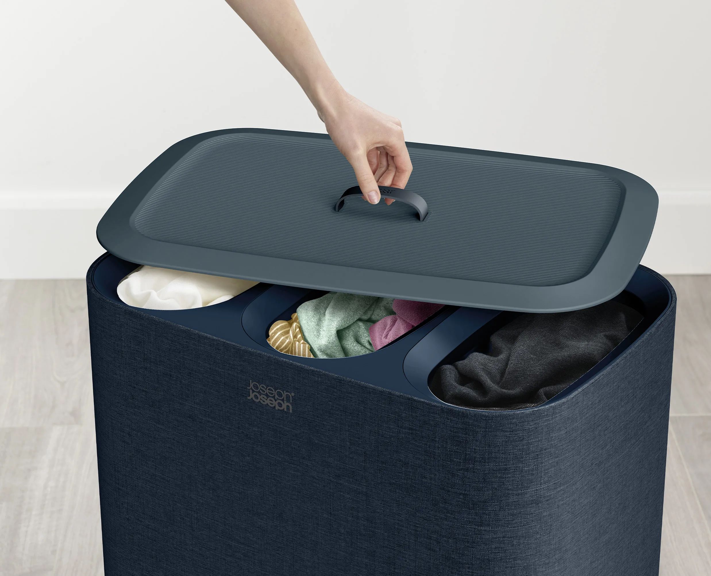 Joseph Joseph Vasketøjskurve Tota Trio Vasketøjskurv i Navy Blue, 6