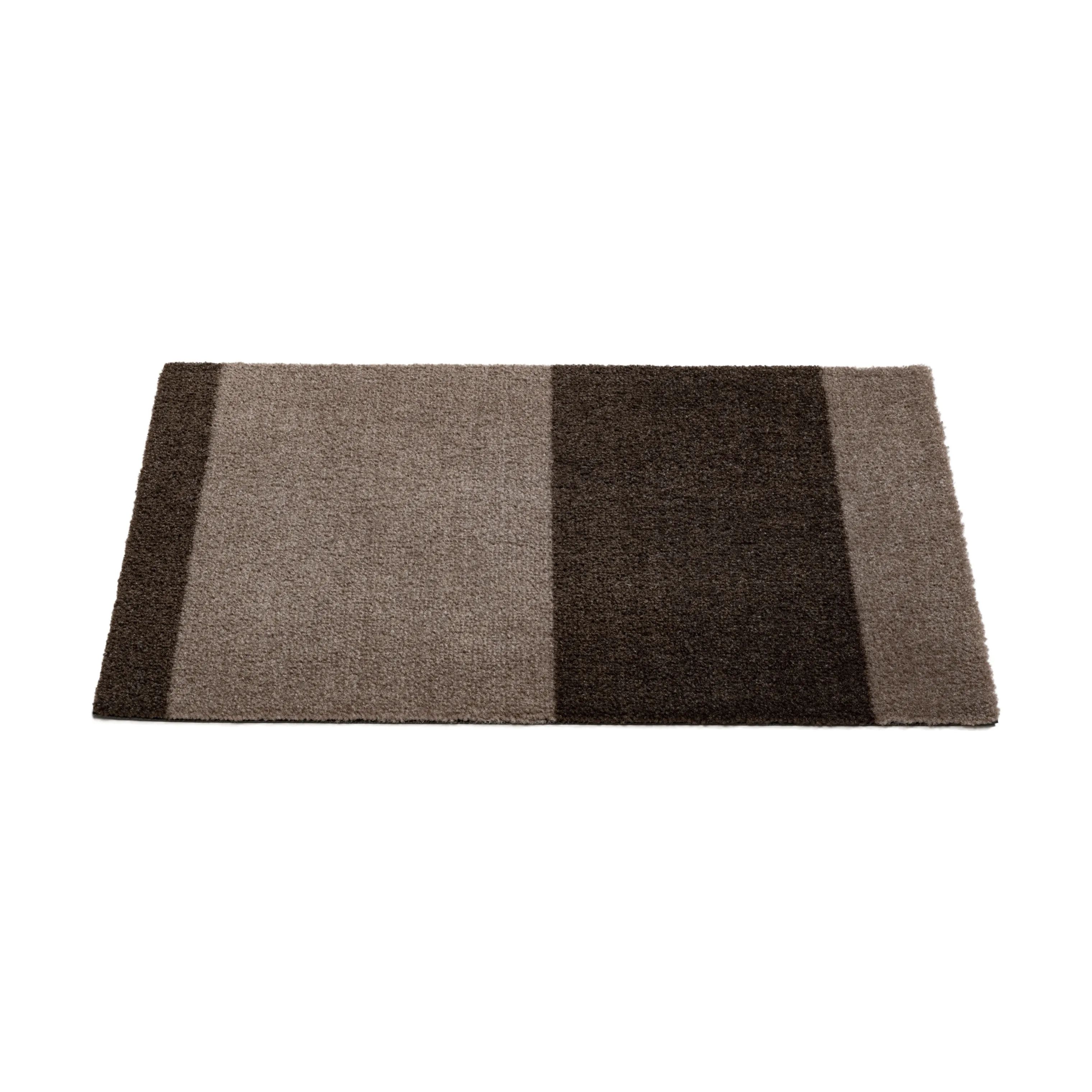 Tica Copenhagen Dørmåtter Stripes Horisontal Gulvmåtte i Sand/Brun, B60 x L40 cm, 4