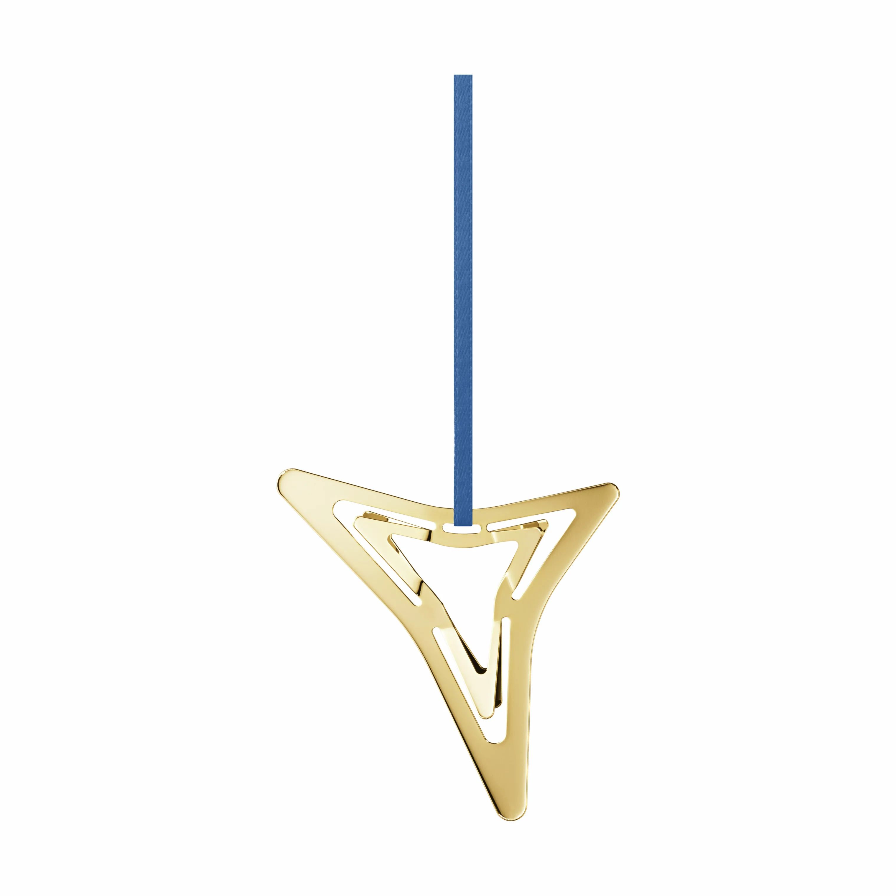 Georg Jensen Juleophæng Christmas Collectibles CC 2021 Juleornament - Tretakket stjerne i Guldfarvet, 1