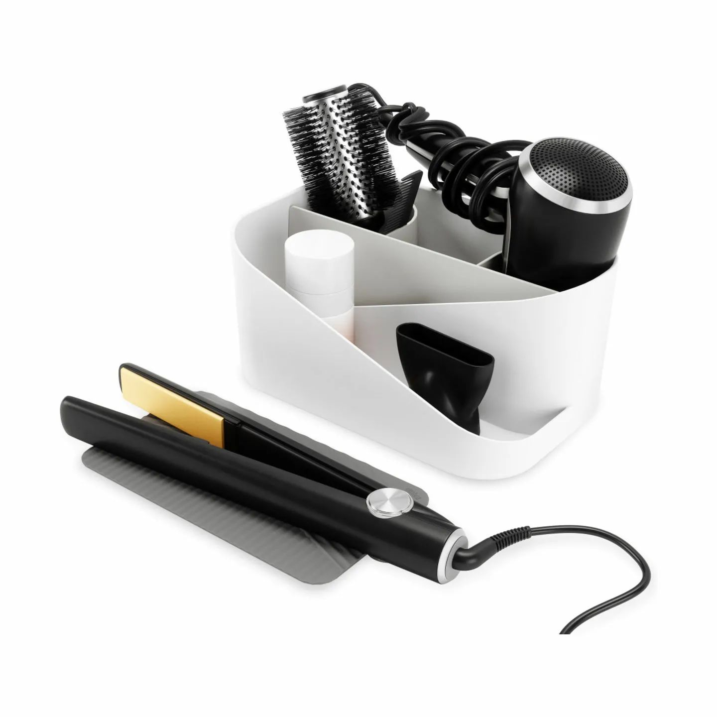 Umbra Tilbehør til bad Glam Organiser i hvid/grå, 4