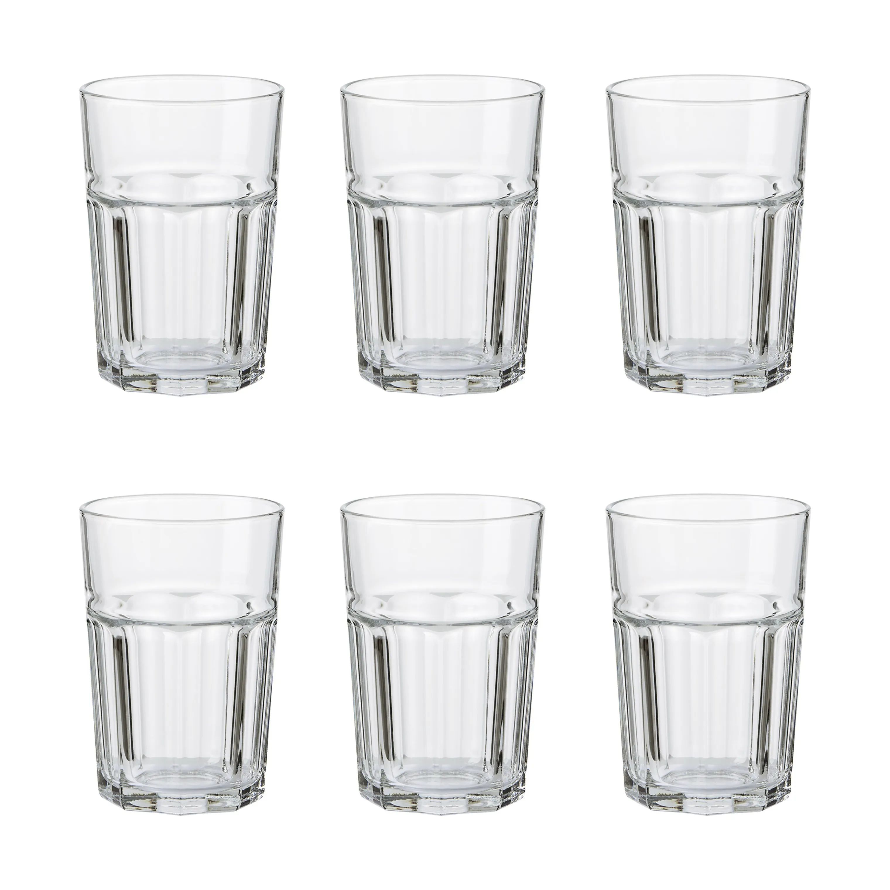 Aida Vandglas Granit Caféglas - 6 stk. i Klar, 1