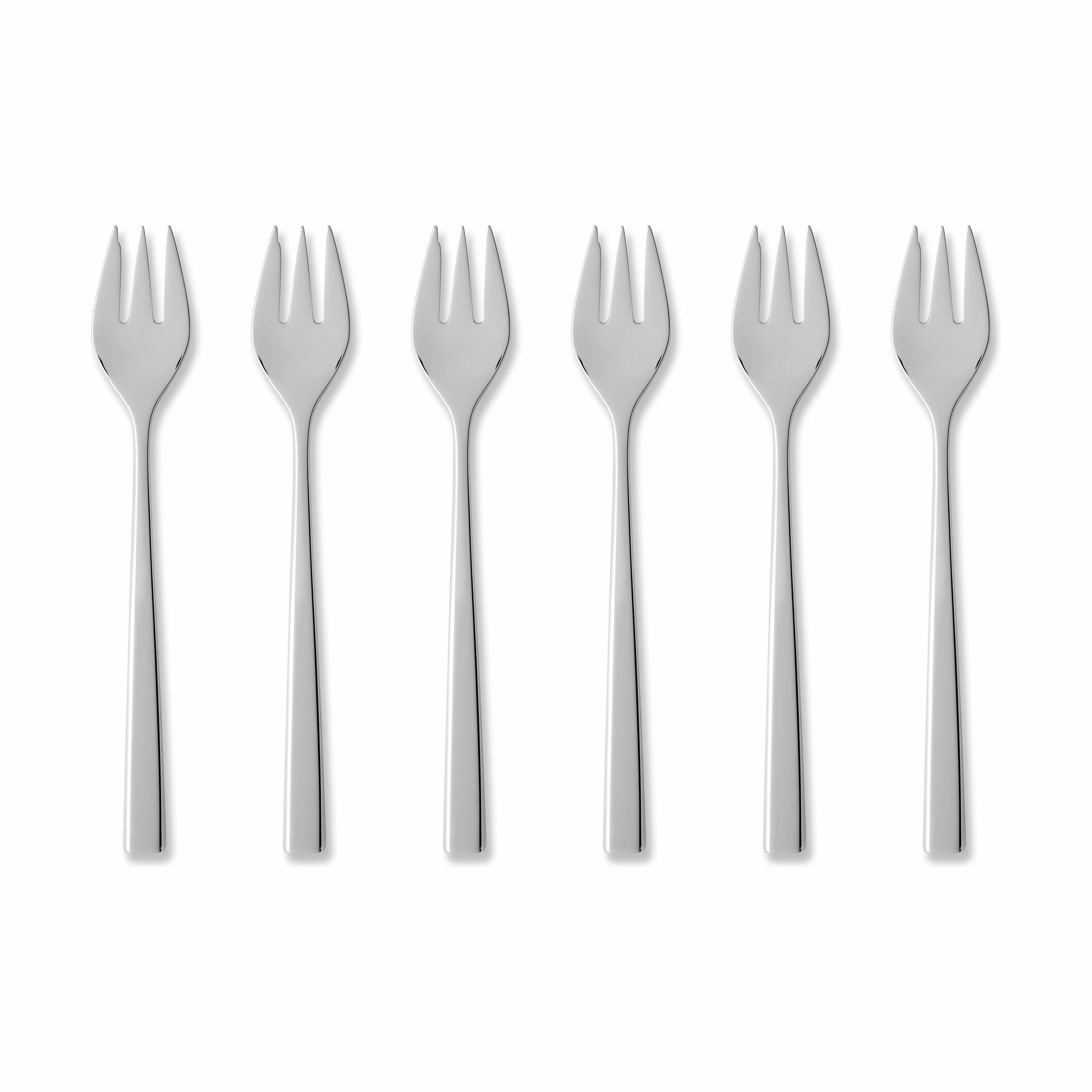 Gense Kagegafler Fuga Kagegaffel - 6 stk. i Mat/blank stål, 1