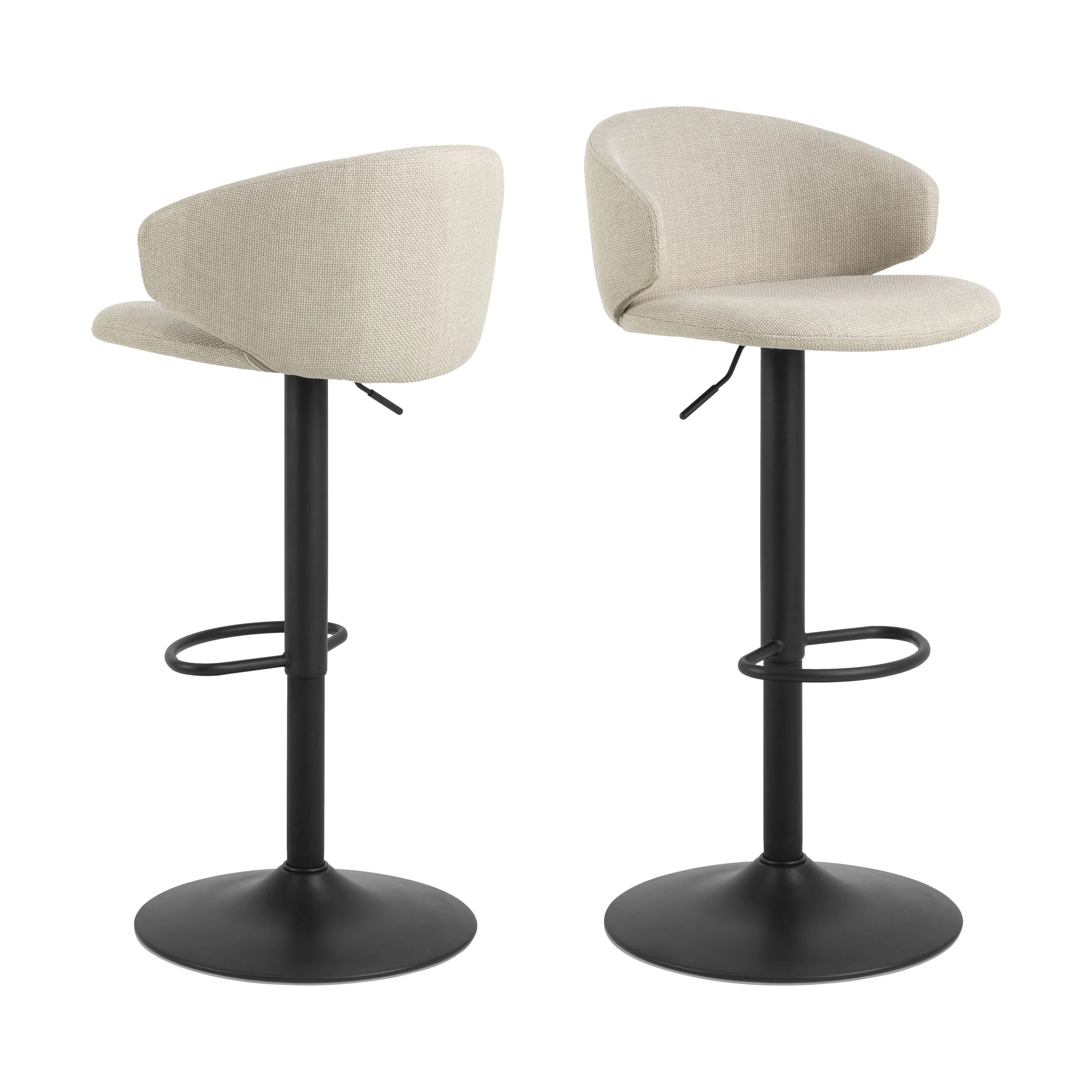 CASA Living Barstole Ella Barstol - 2 stk i Beige, 3