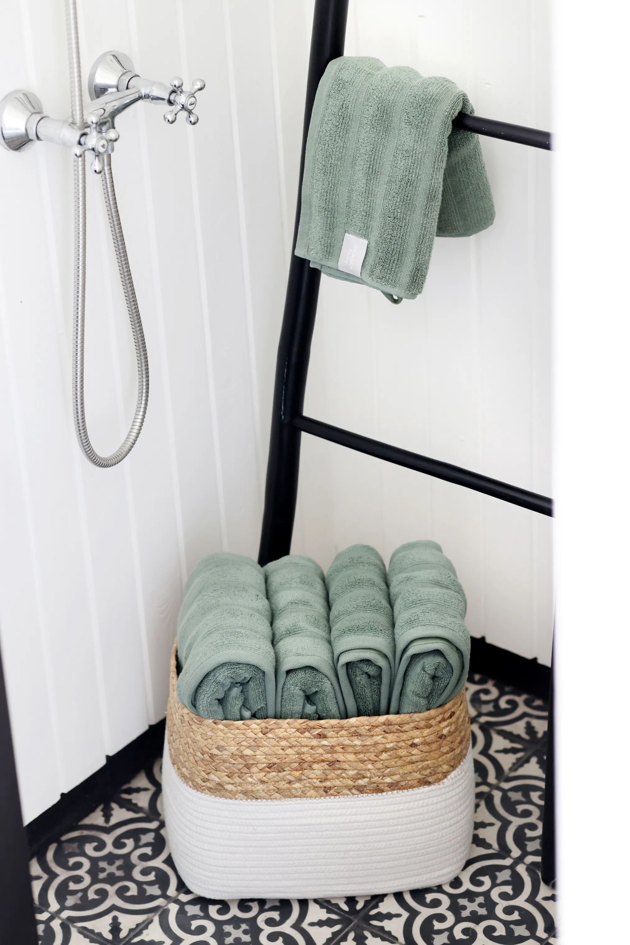SKAGEN living Håndklæder Håndklæde i Grøn, B50 x L100 cm, 3