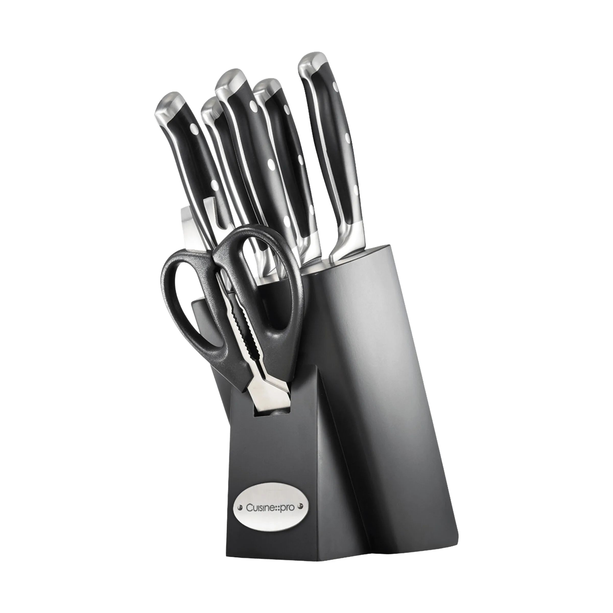 THE CUSTOM CHEF™ Knivblokke med knive Cuisine::pro®
Artisan™ Cuisine::pro Artisan™ Finster Knivblok - 7 dele i sølvfarvet/sort, 1