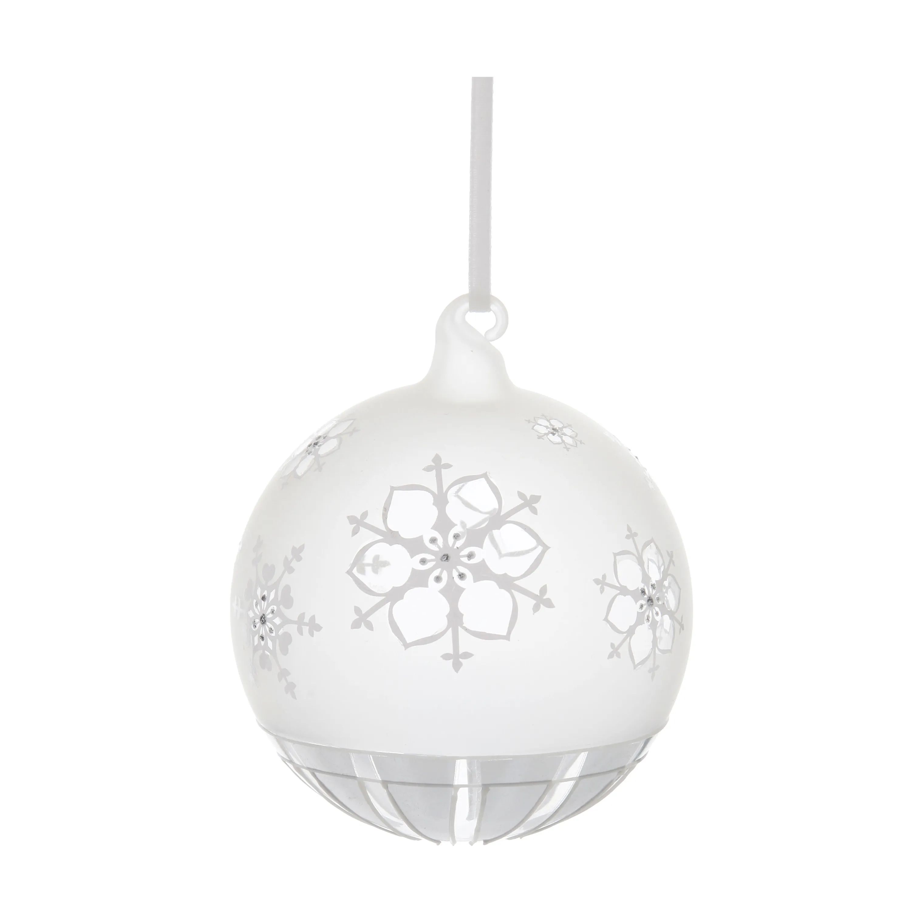 Jette Frölich Design Julekugler Julekugle i Hvid / Sølv, 1