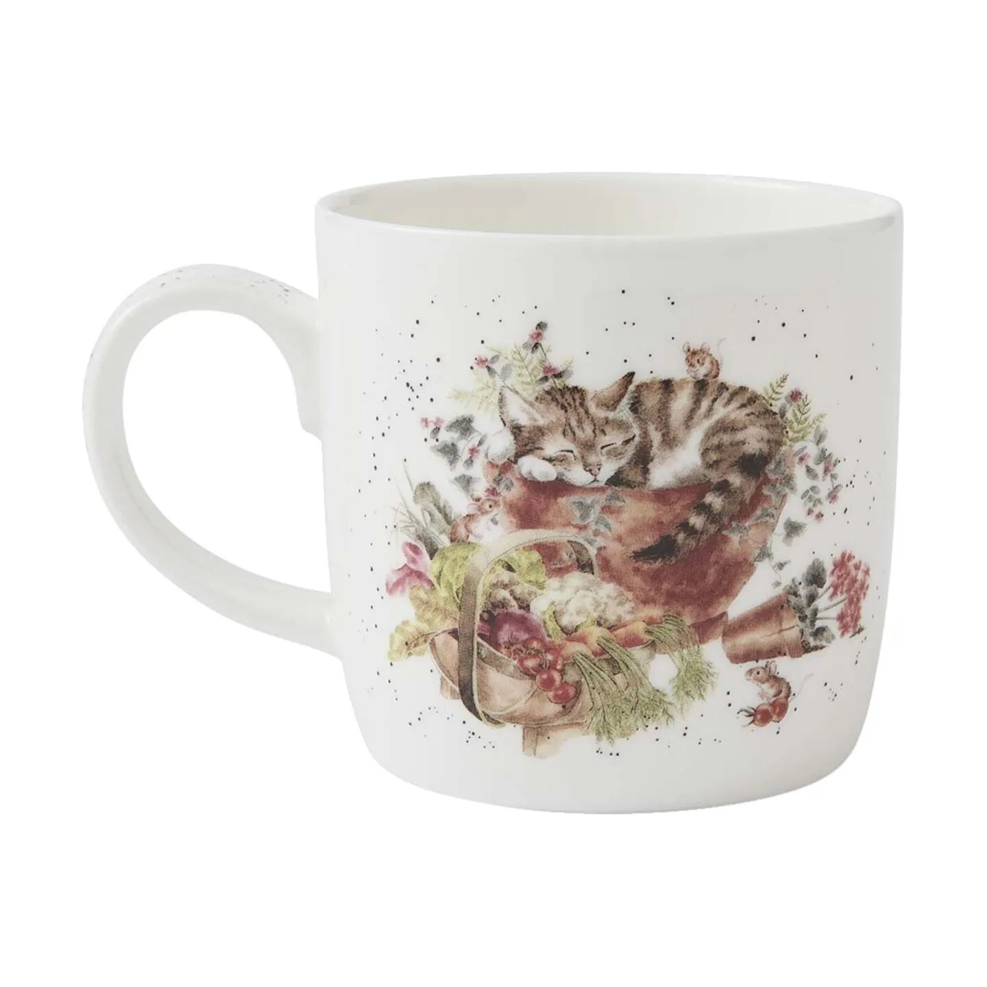 Royal Worcester Krus og kopper med hank Wrendale Krus - Sleeping job i Kat og hund, 4
