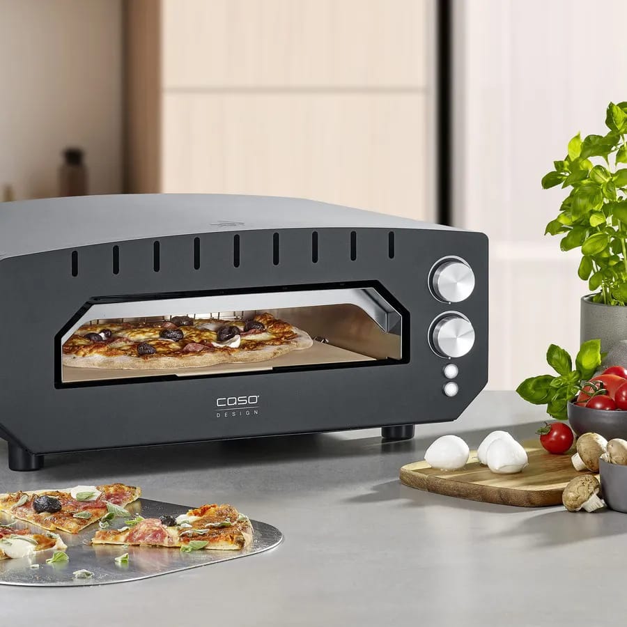 Caso Pizzaovne Elektronisk Pizzaovn i Sort, 2