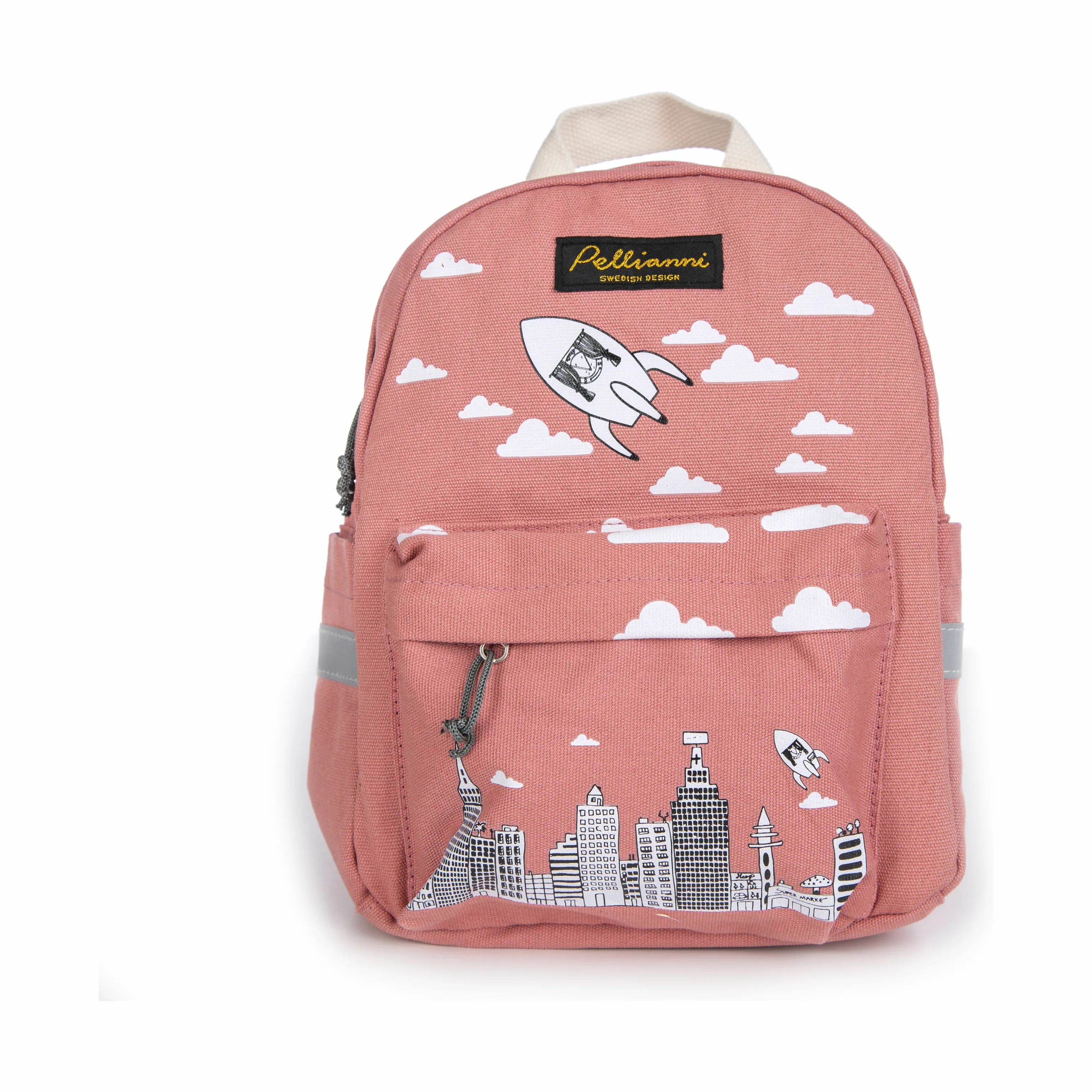 Pellianni Til børneværelset City Børnerygsæk i City pink, 1