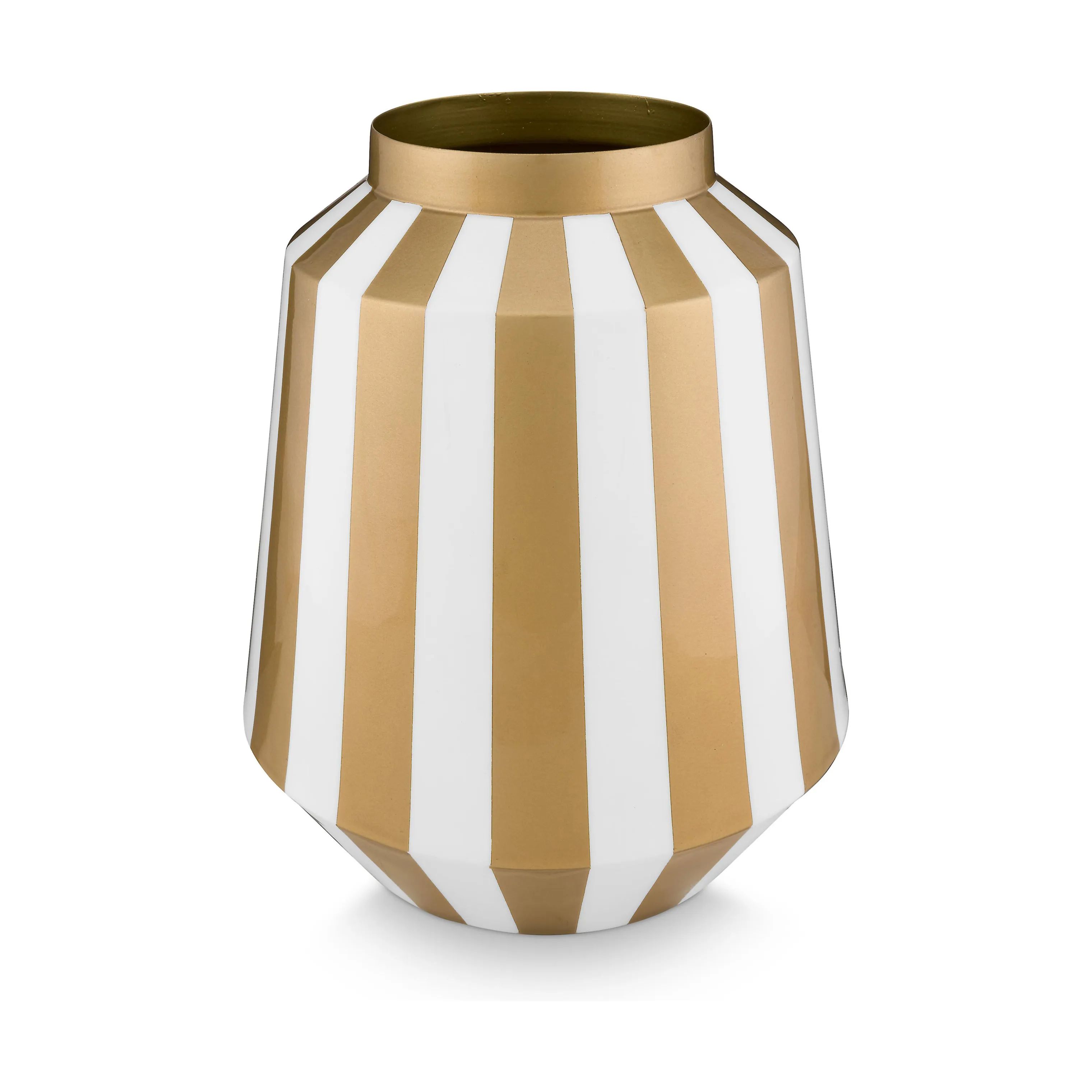 PIP Studio Vaser Home Decor Stripes Vase i White Gold, 29 cm, 1