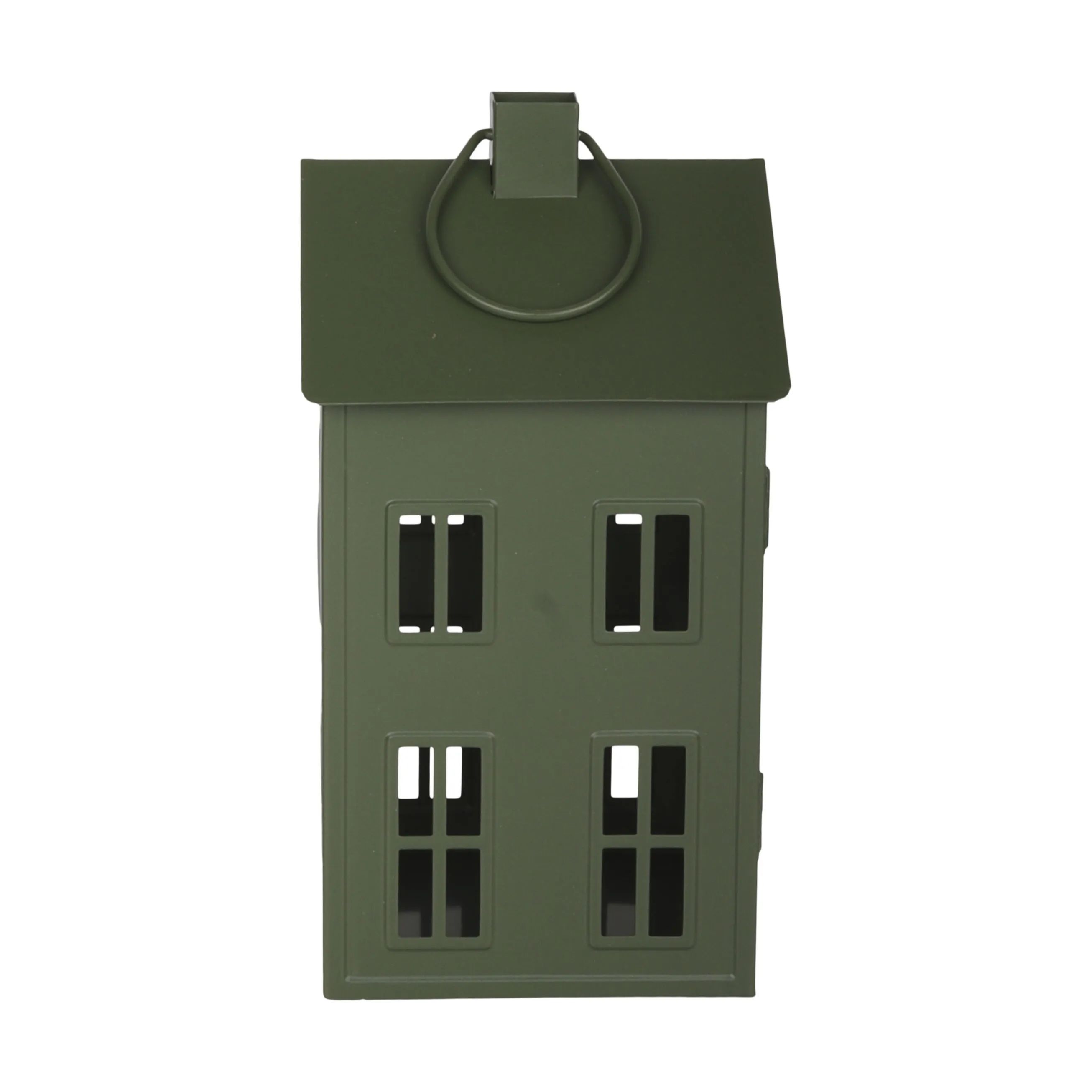 Casa Christmas Bloklysestage Lanterne i Grøn, 26,8 cm, 4