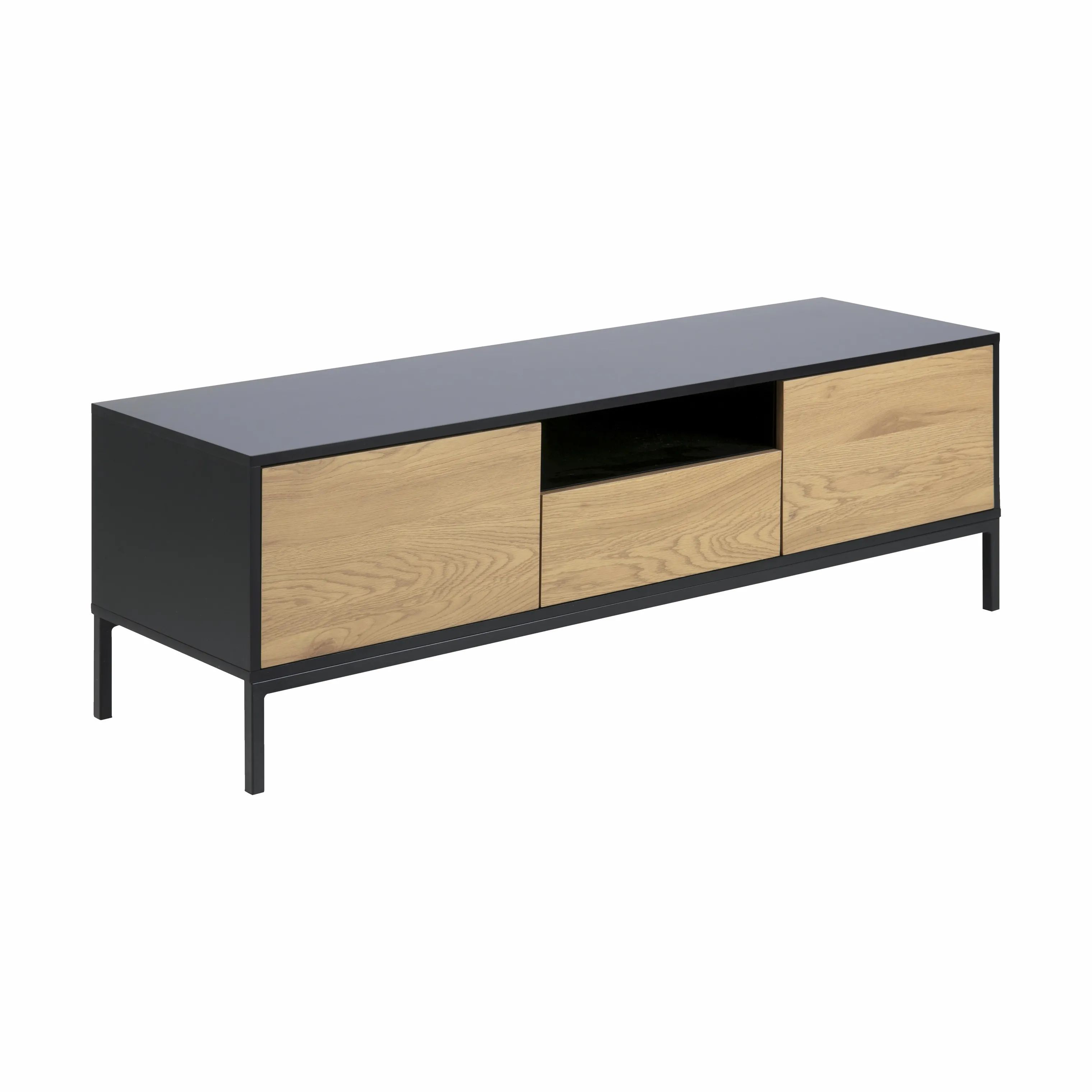 CASA Living TV-borde Seaford TV-bord i Eg/mat sort, 3