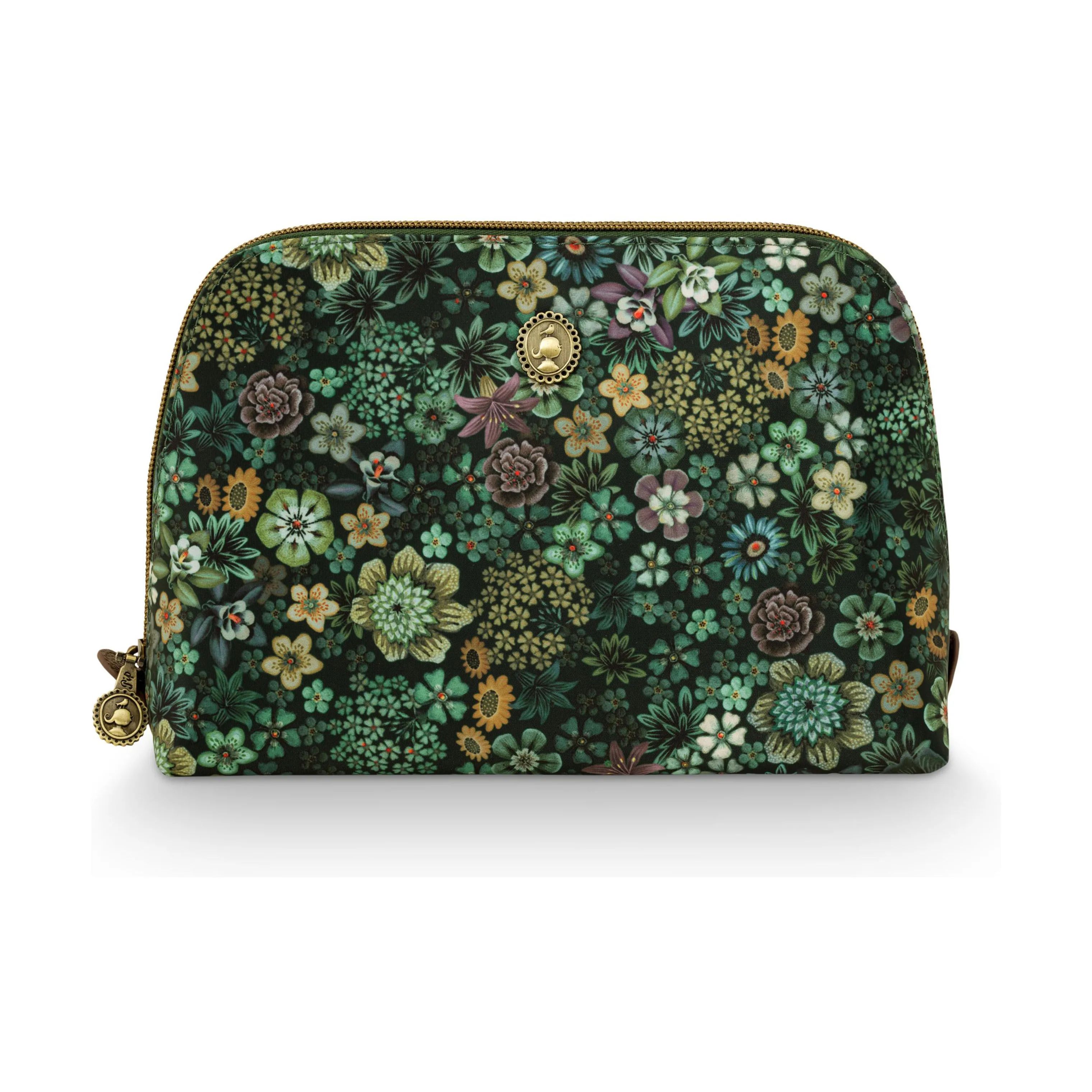 PIP Studio Toilettasker Coby Kosmetiktaske - Medium i Dark Green, 1