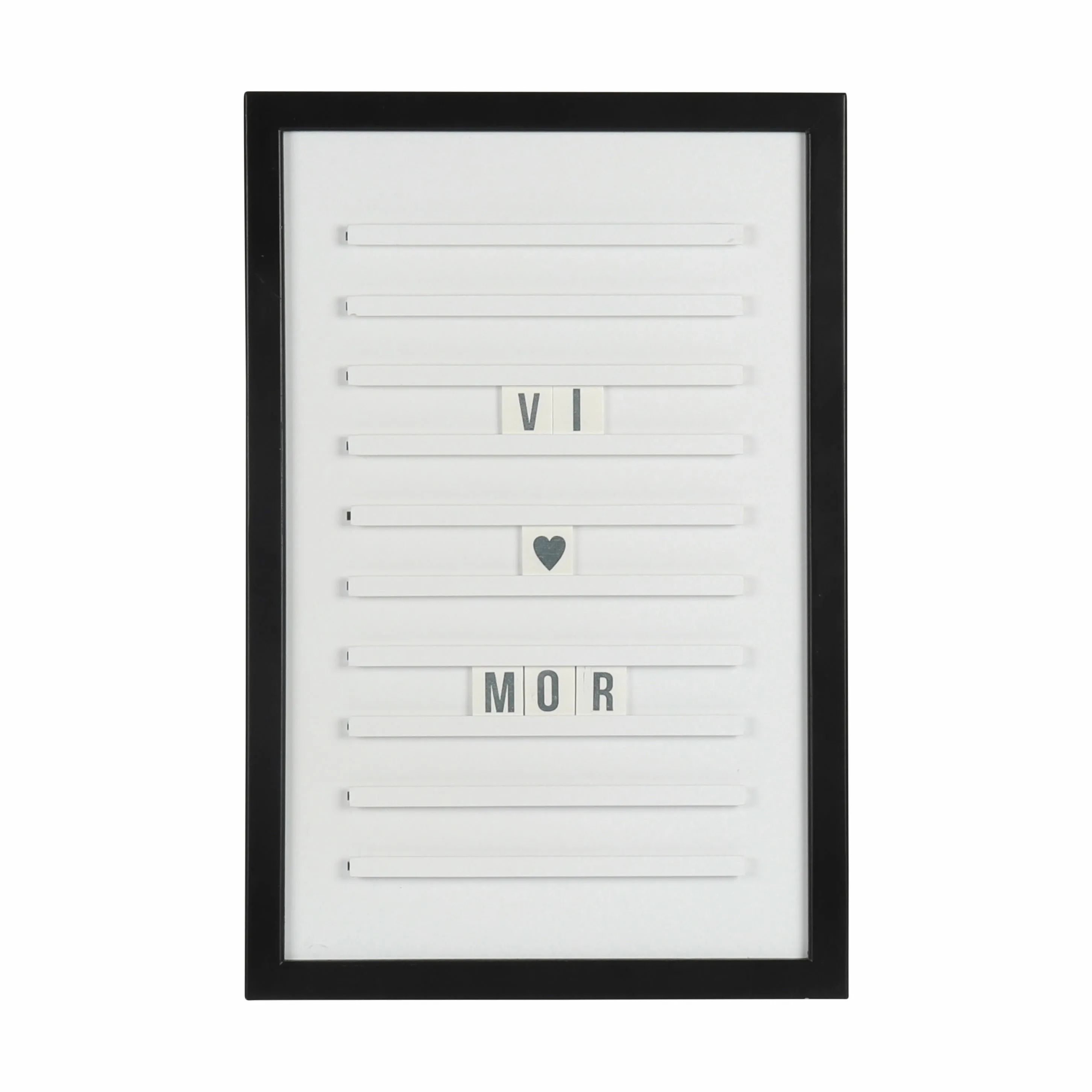 Imerco Home Vægdekoration Tavle i Hvid, Sort, H45 x B30 cm, 3