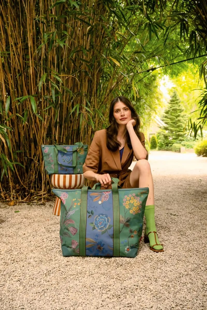 PIP Studio Øvrigt interiør Tilda Shopper i Green/blue, 44 cm, 3