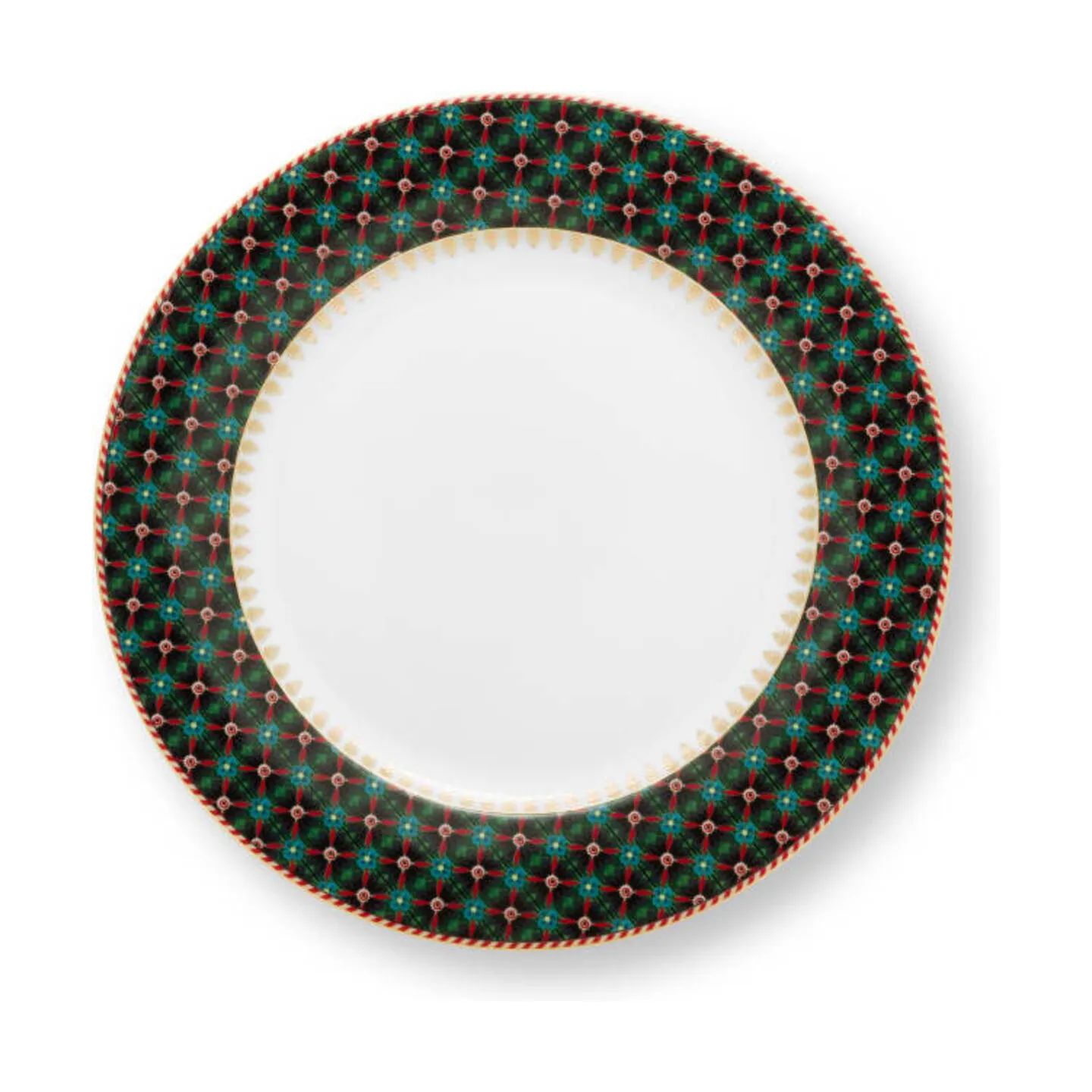 PIP Studio Frokosttallerkener Berry Blues Clover Tallerken i Blå, 23 cm, 1