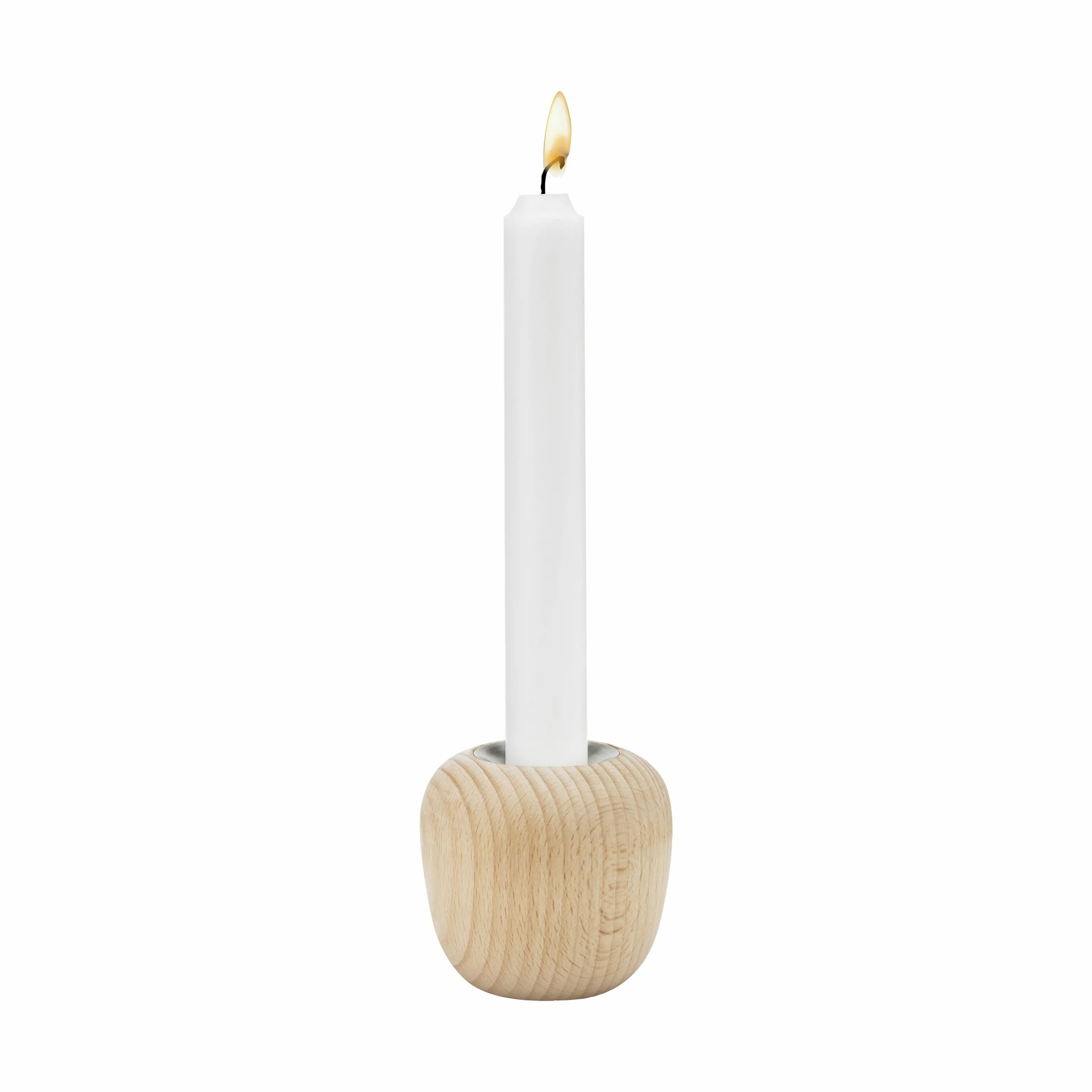 Stelton Kronelysestage Nordic Ora Lysestage i Træ, 7 cm, 3
