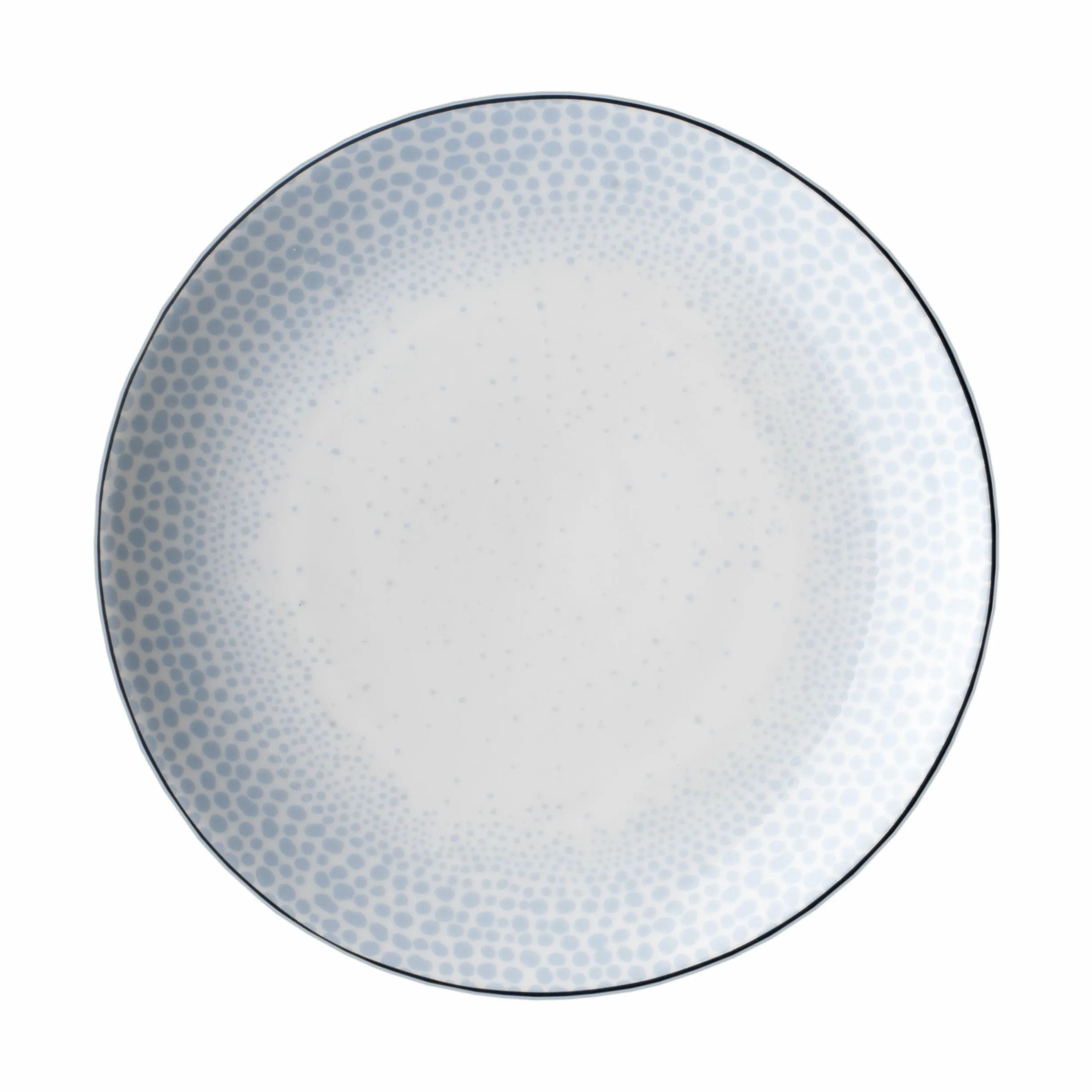Wik & Walsøe Asietter Osean Hav Frokosttallerken i Blå/hvid, 20 cm, 1