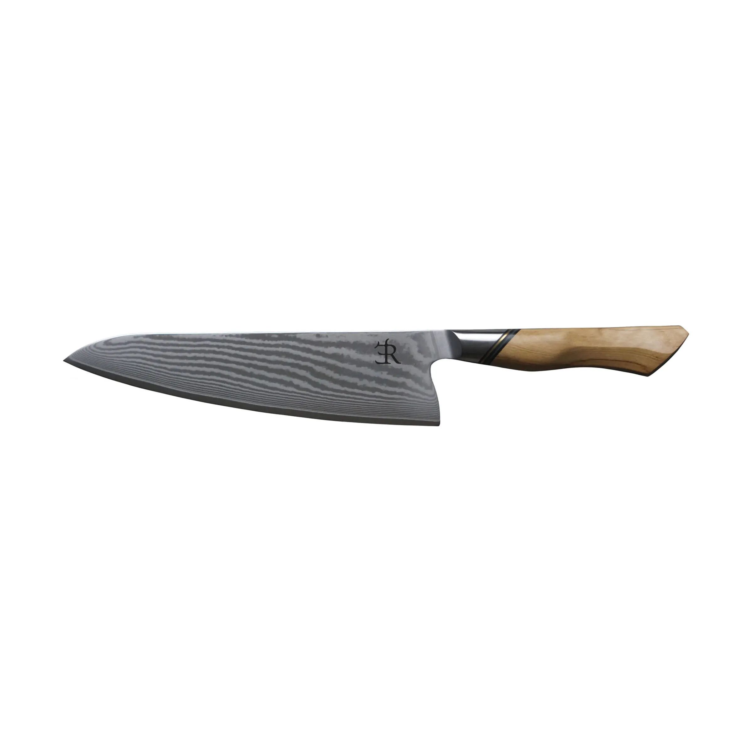 Ryda Knives Kokkeknive A-73 Kokkekniv i rustfrit stål/lysbrun, 1