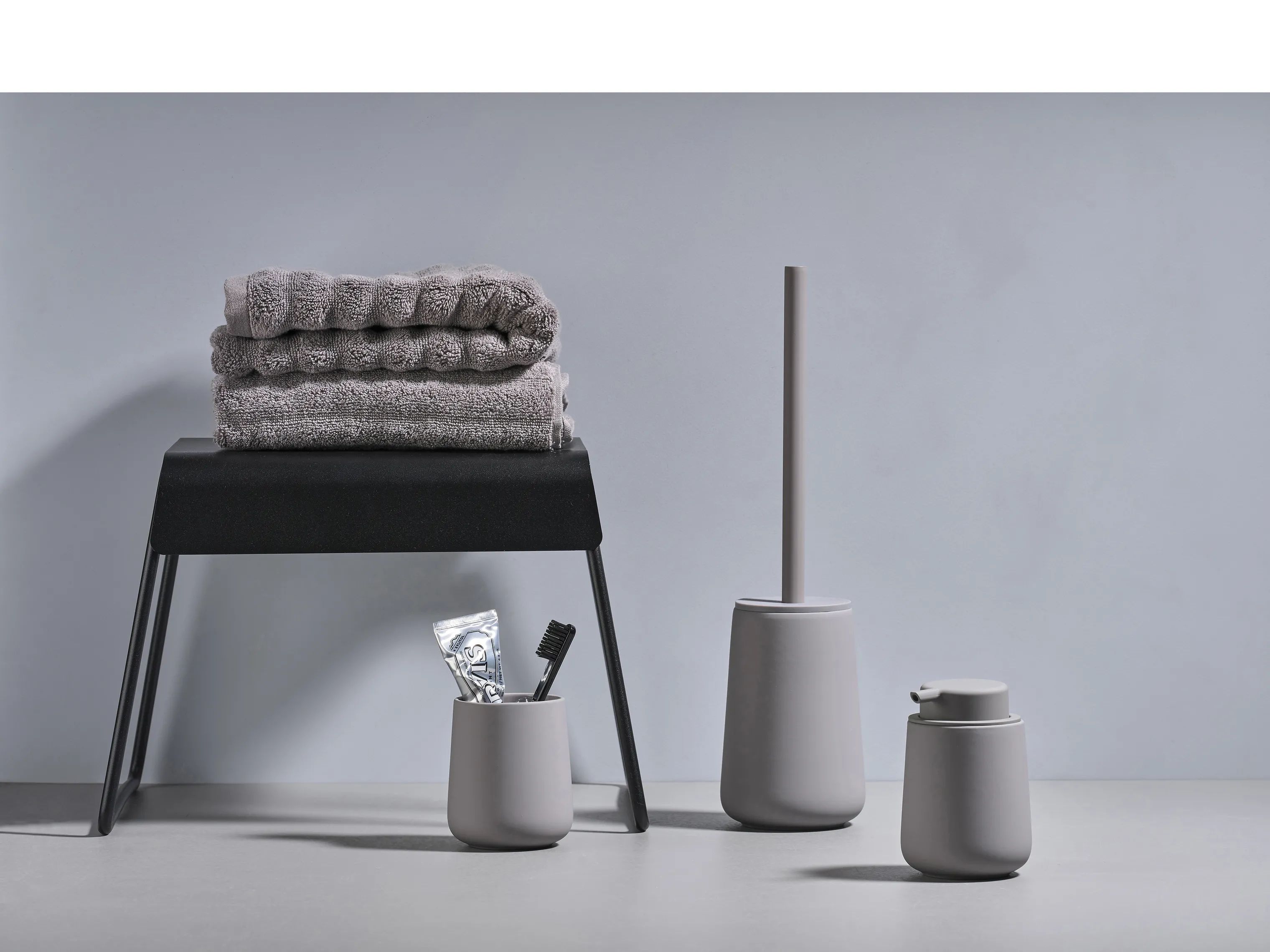 Zone Toiletbørster Nova One Toiletbørste i Gull Grey, 37 cm, 2