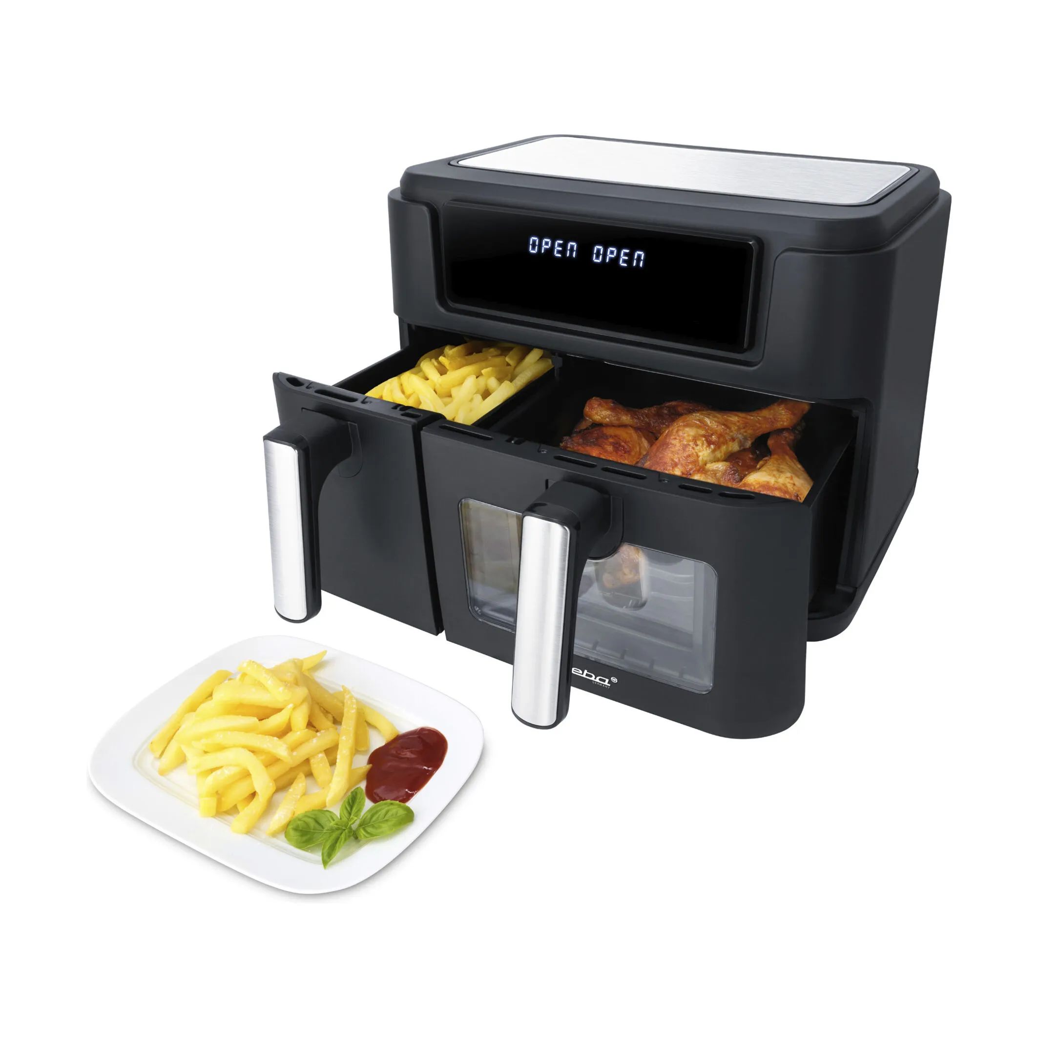 Steba Airfryers Duo Airfryer i Sort, 6