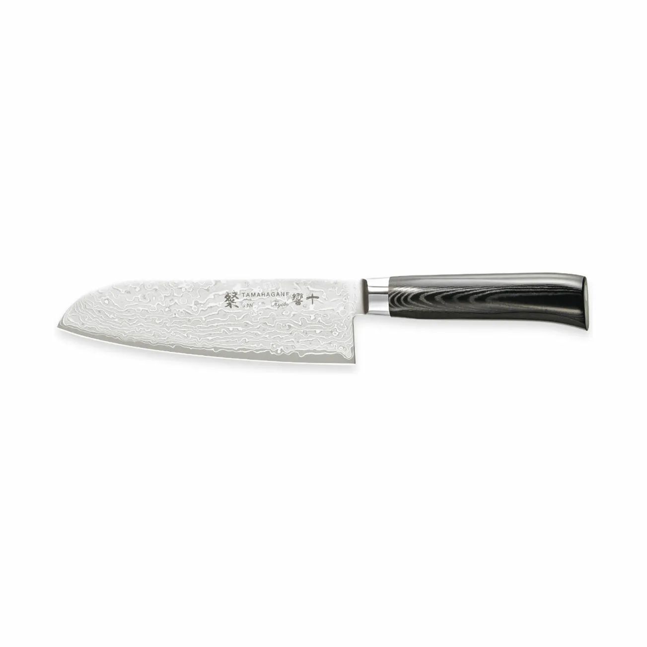 Tamahagane SAN KYOTO Santokuknive Santokukniv i stål/sort, 1