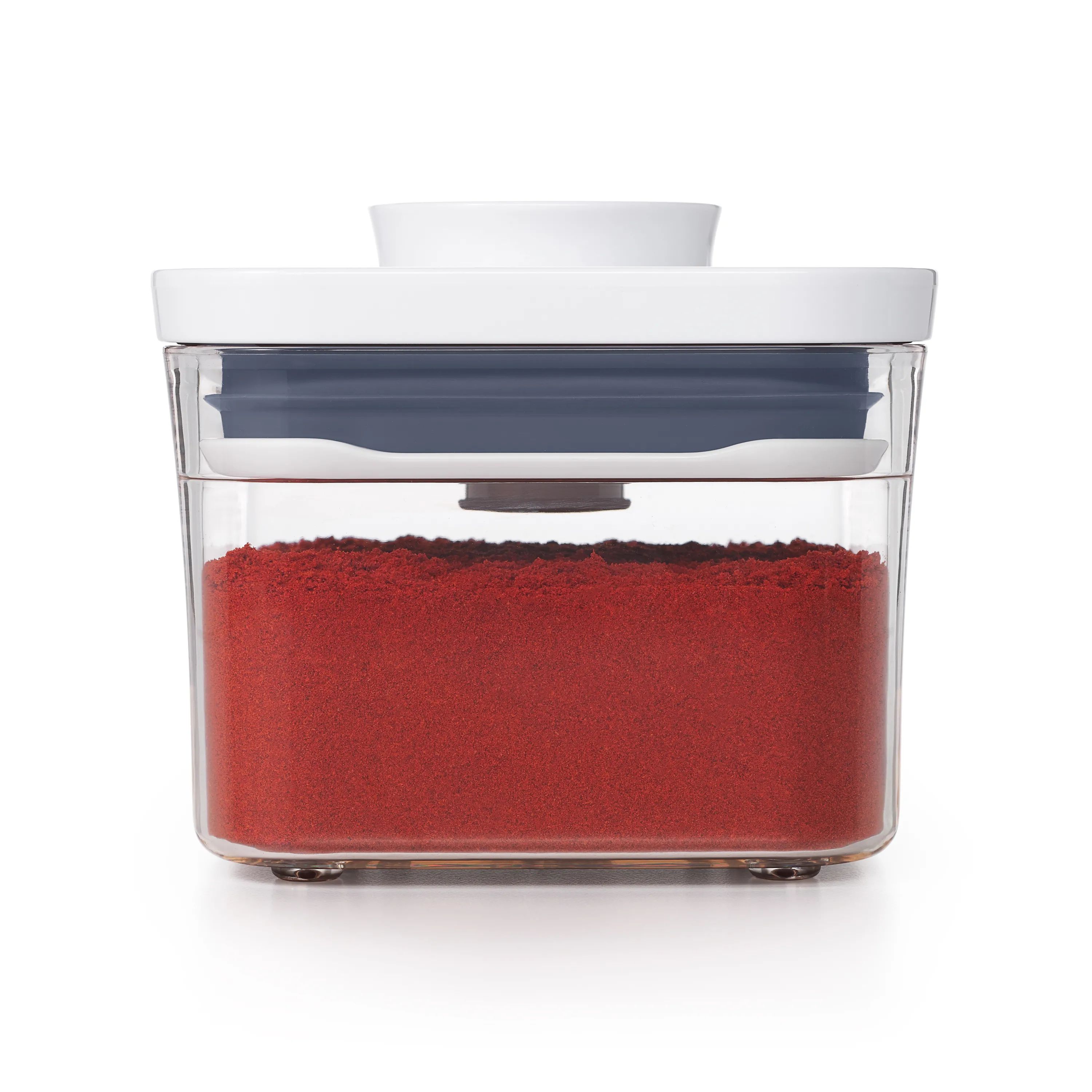 OXO Opbevaringsbokse POP Opbevaringsboks i hvid;klar;grå, H8,4 cm x 0.4 L, 3