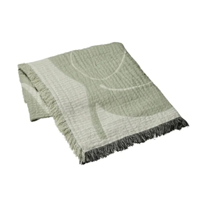 Broste Copenhagen Plaider Herbert Plaid i Sage Green/Off White, 4