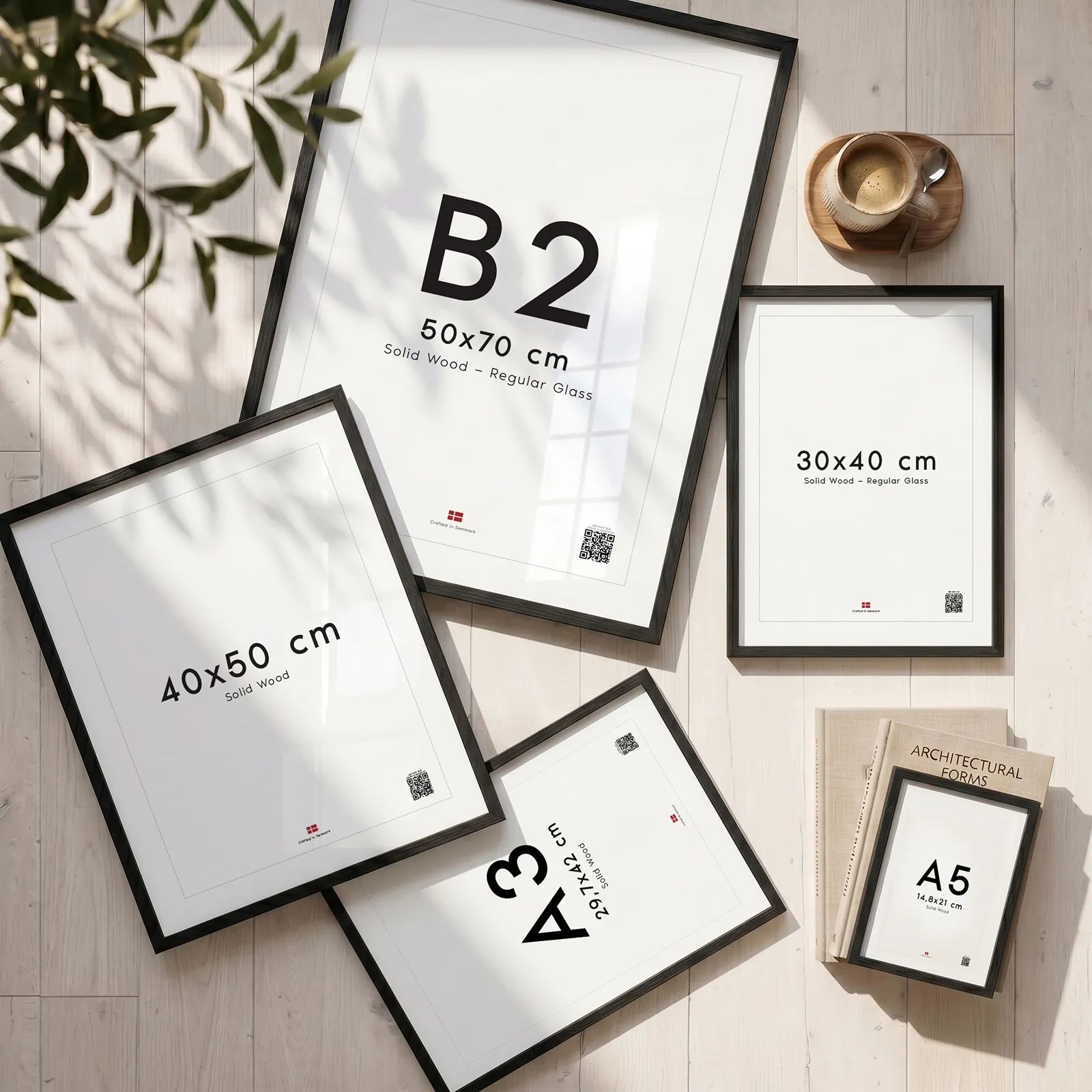 Poster&Frame Billedrammer Billedramme i Sort, B50 x L50 cm, 5