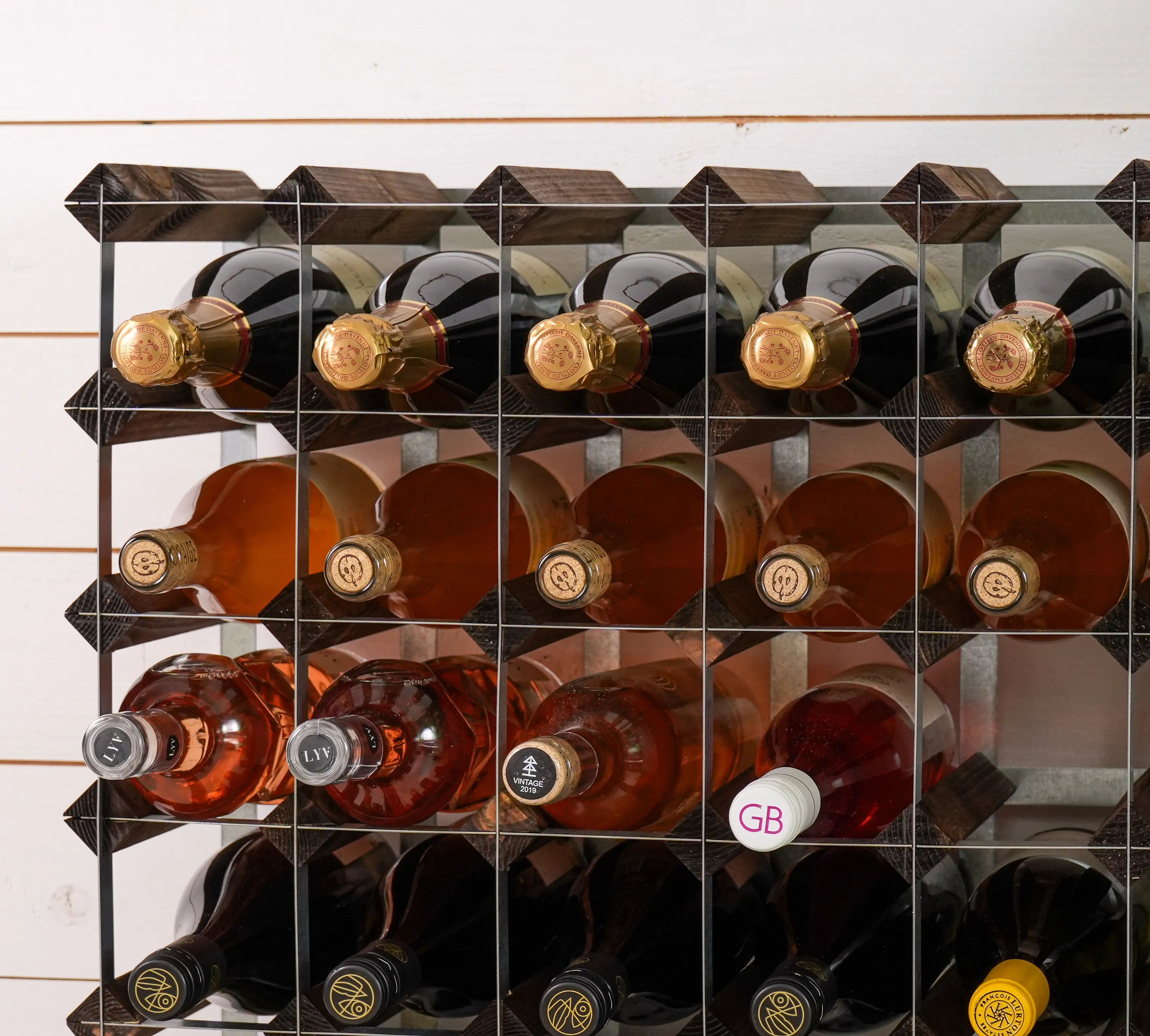 Traditional Wine Racks Vinreoler Vinreol i Mørk eg, 30 flasker, 5