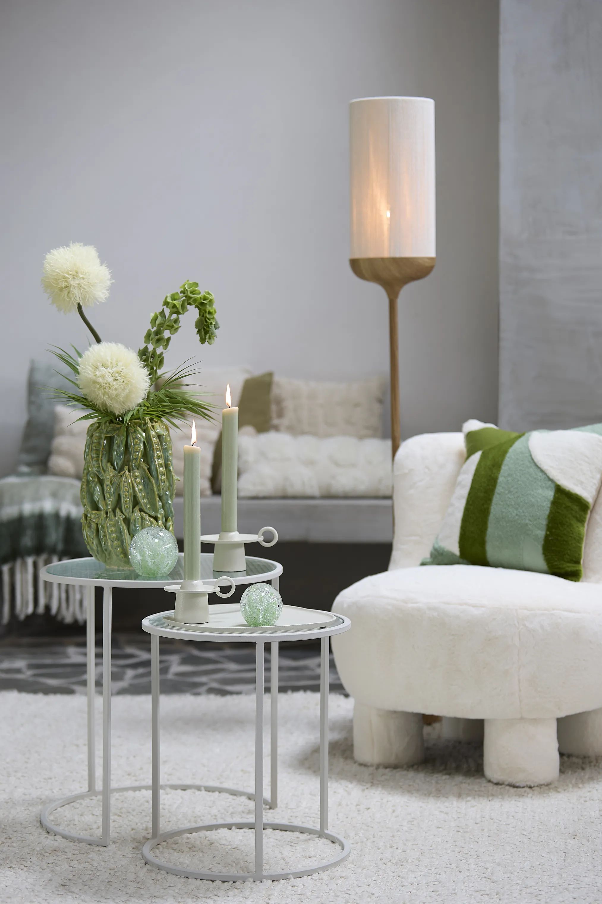Present Time Sideborde Talca Sidebord - 2 stk. i Creme, 5