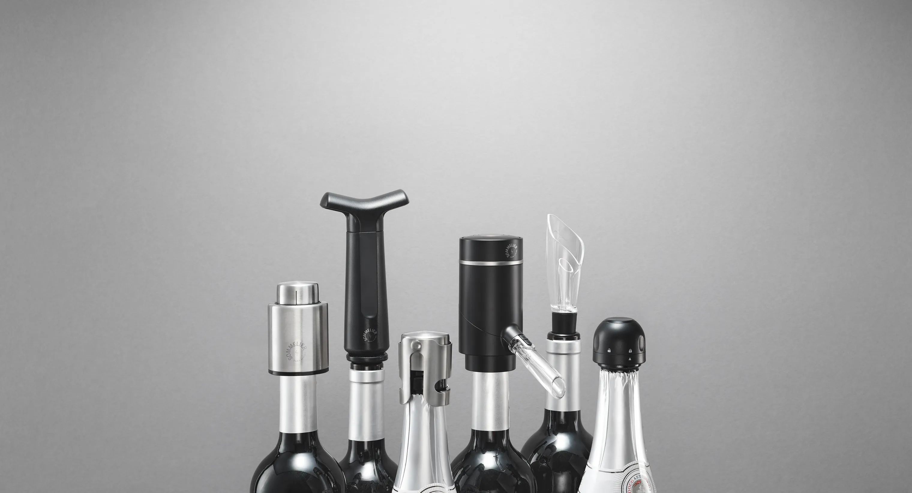 Sommelier by CASA Living Vinpropper Sommelier Vakuumprop t. vin i stål, 2