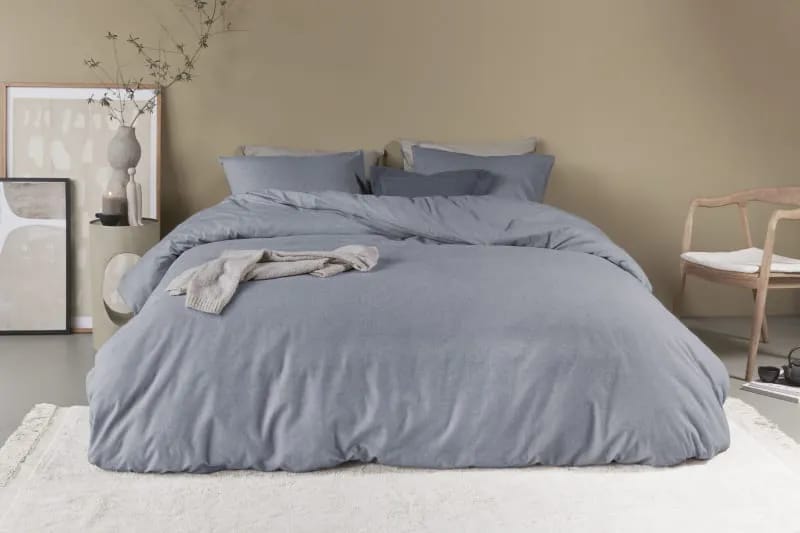 BeddingHouse Sengetøj Frost Sengetøj i Blue Grey, B140 x L200 cm, 3