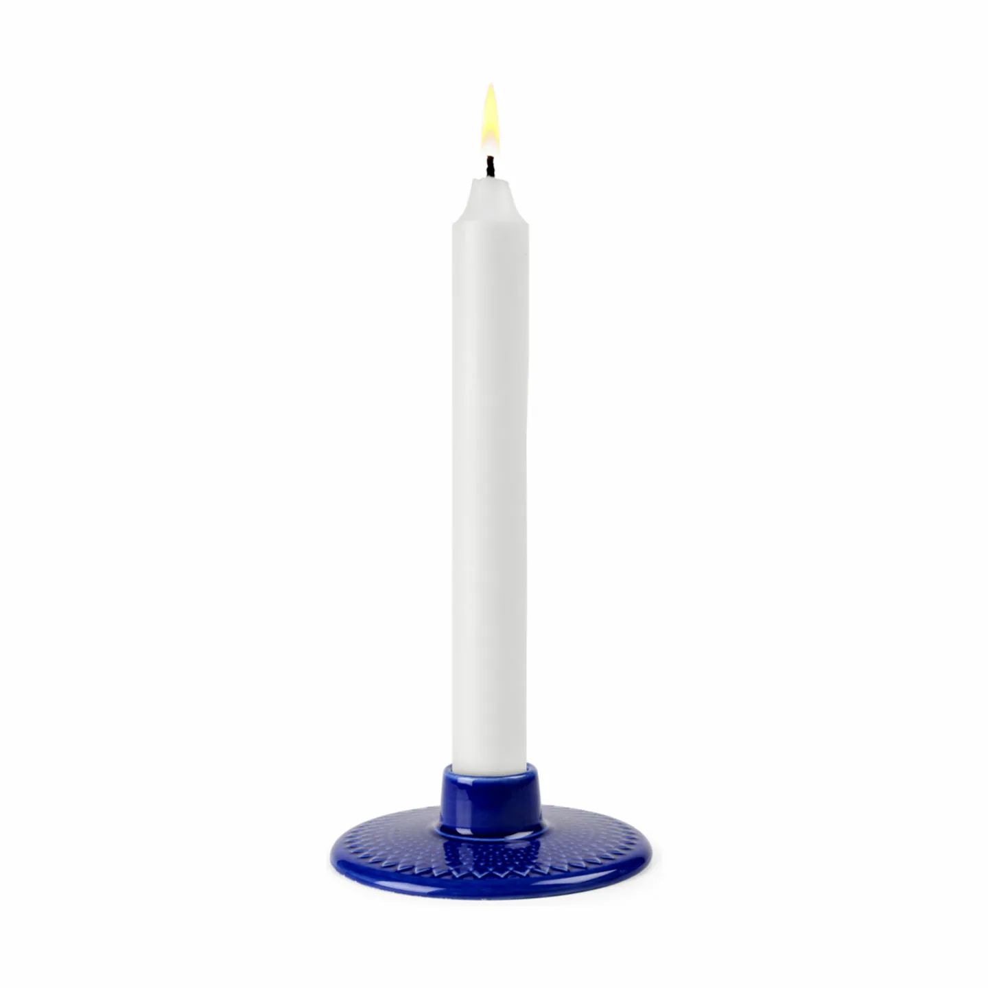 Lyngby Porcelæn Kronelysestage Rhombe Color Kronelysestage i Mørk blå, 1