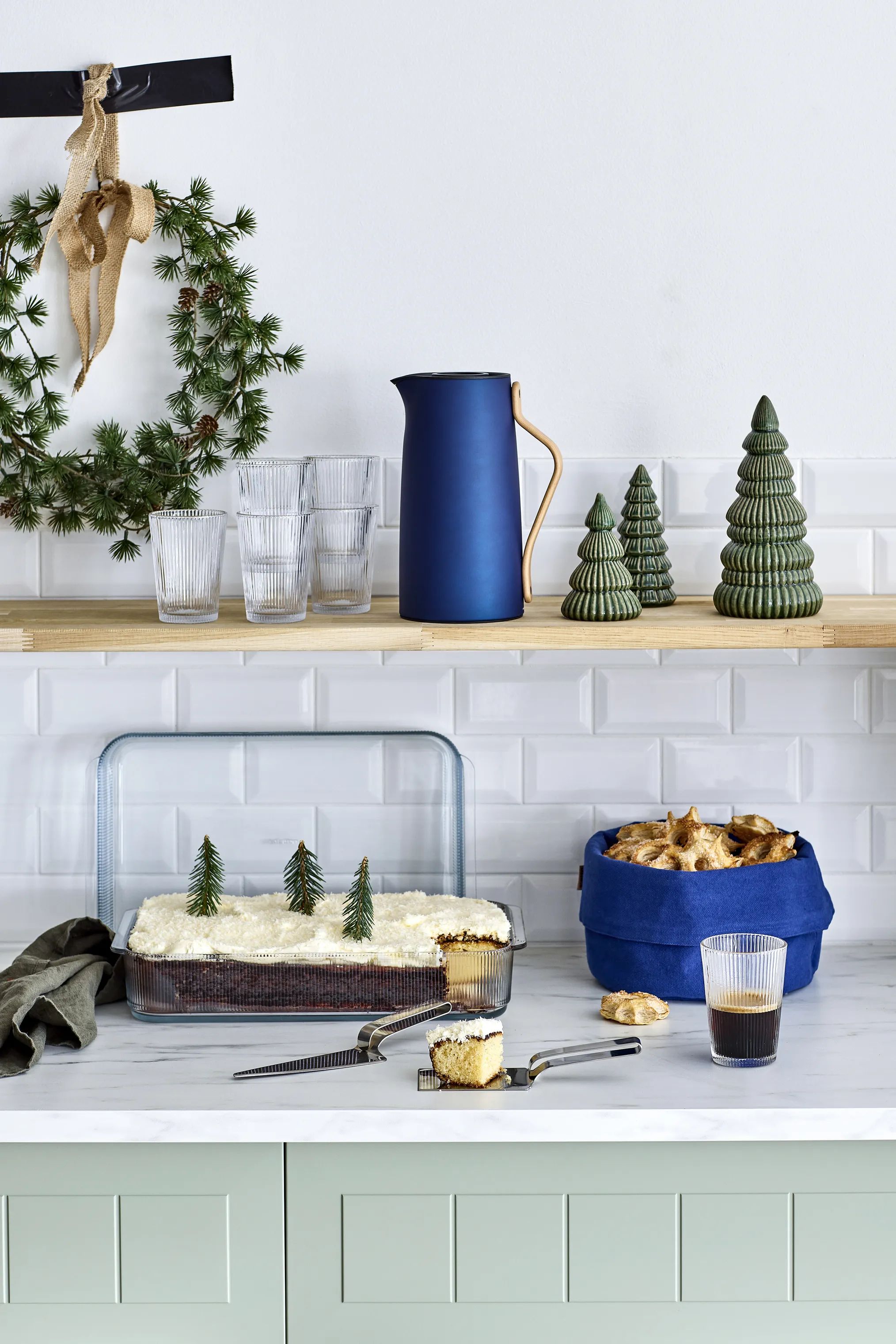 Stelton Lagkageknive og -spader EM Kagekniv og lasagnespade i Stål, 2 stk., 3
