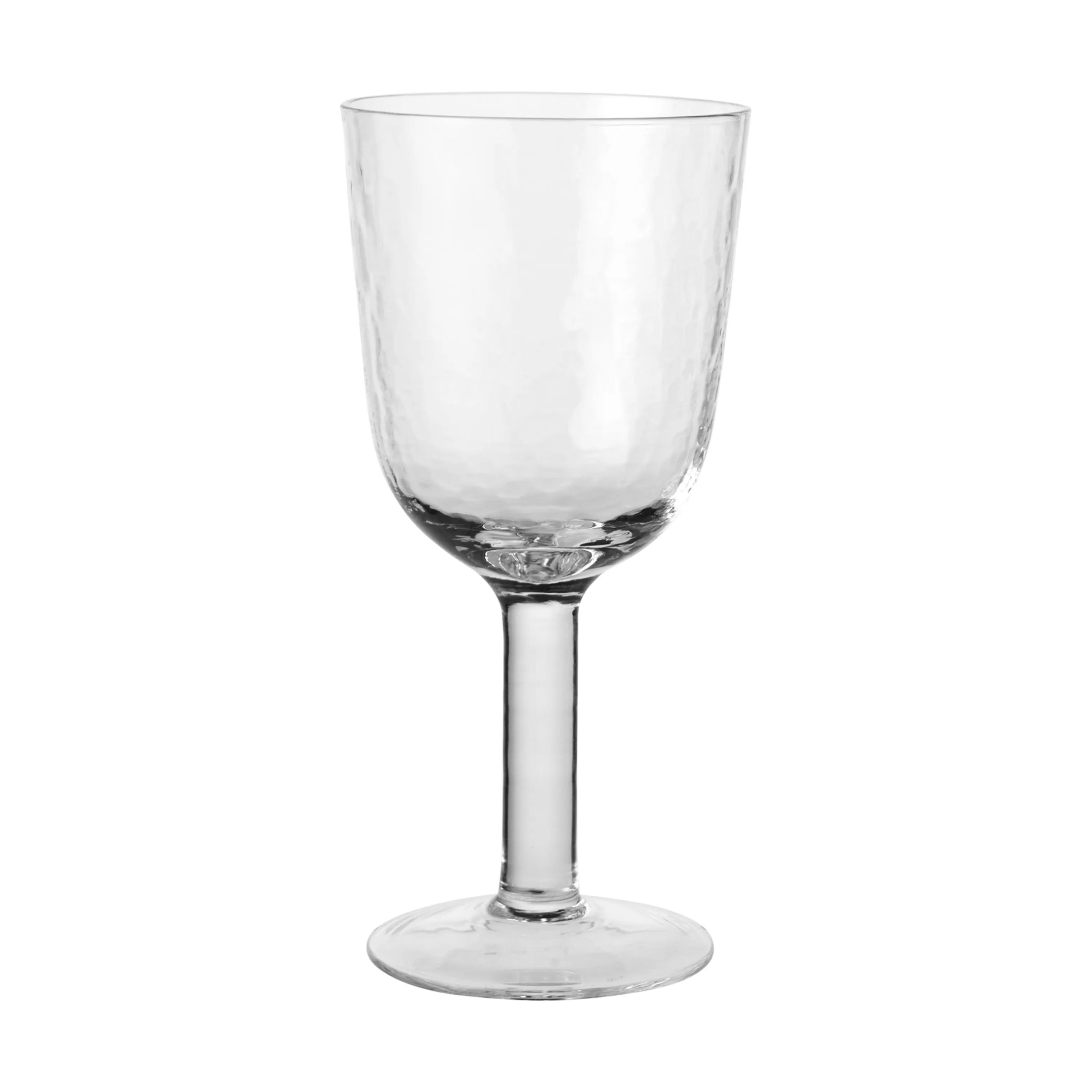 Broste Copenhagen Rødvinsglas Hammered Rødvinsglas i Klar, 1