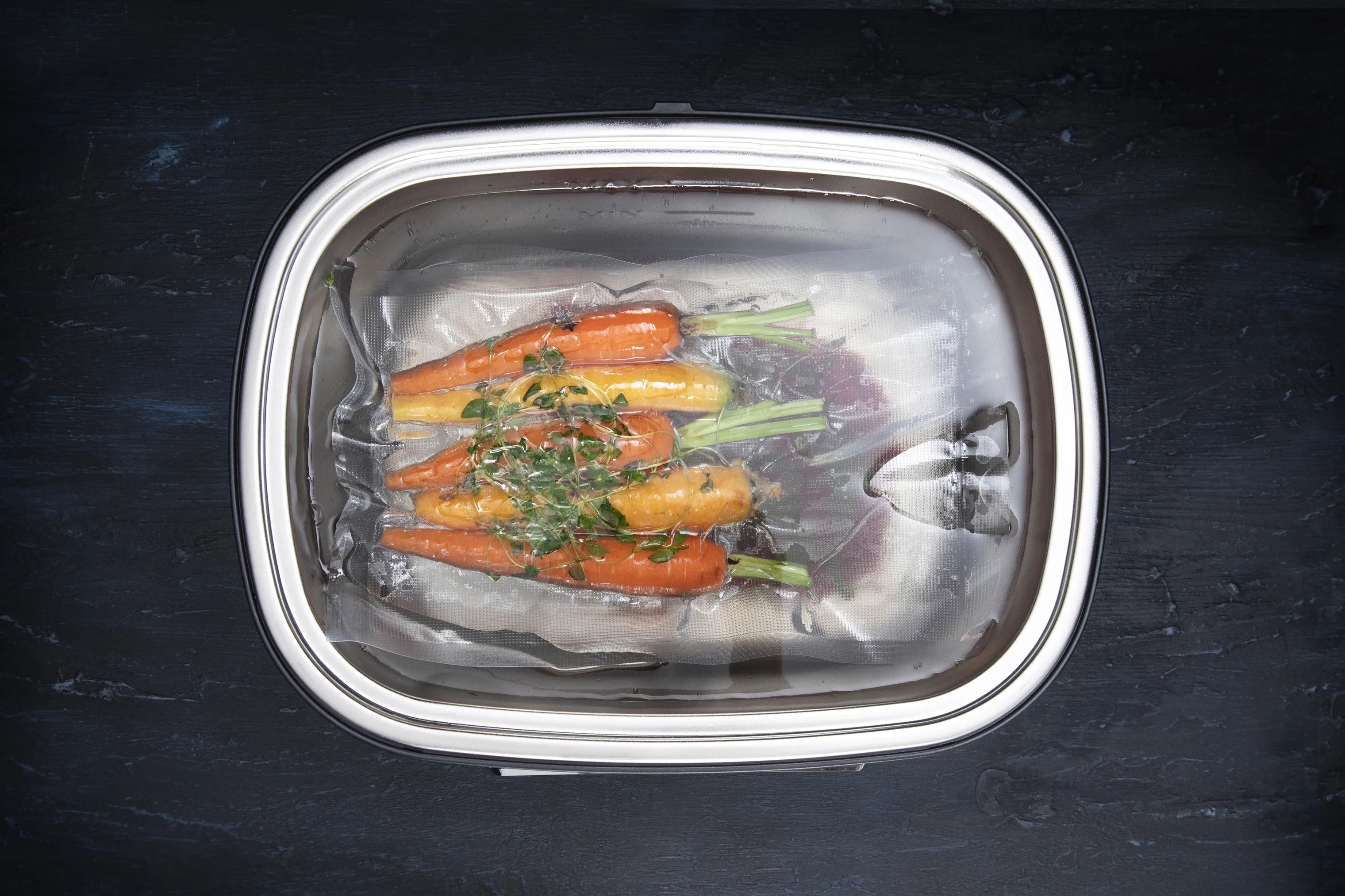 Gastronoma Sous vide kar og tilbehør Sous Vide i stål;sort, 3
