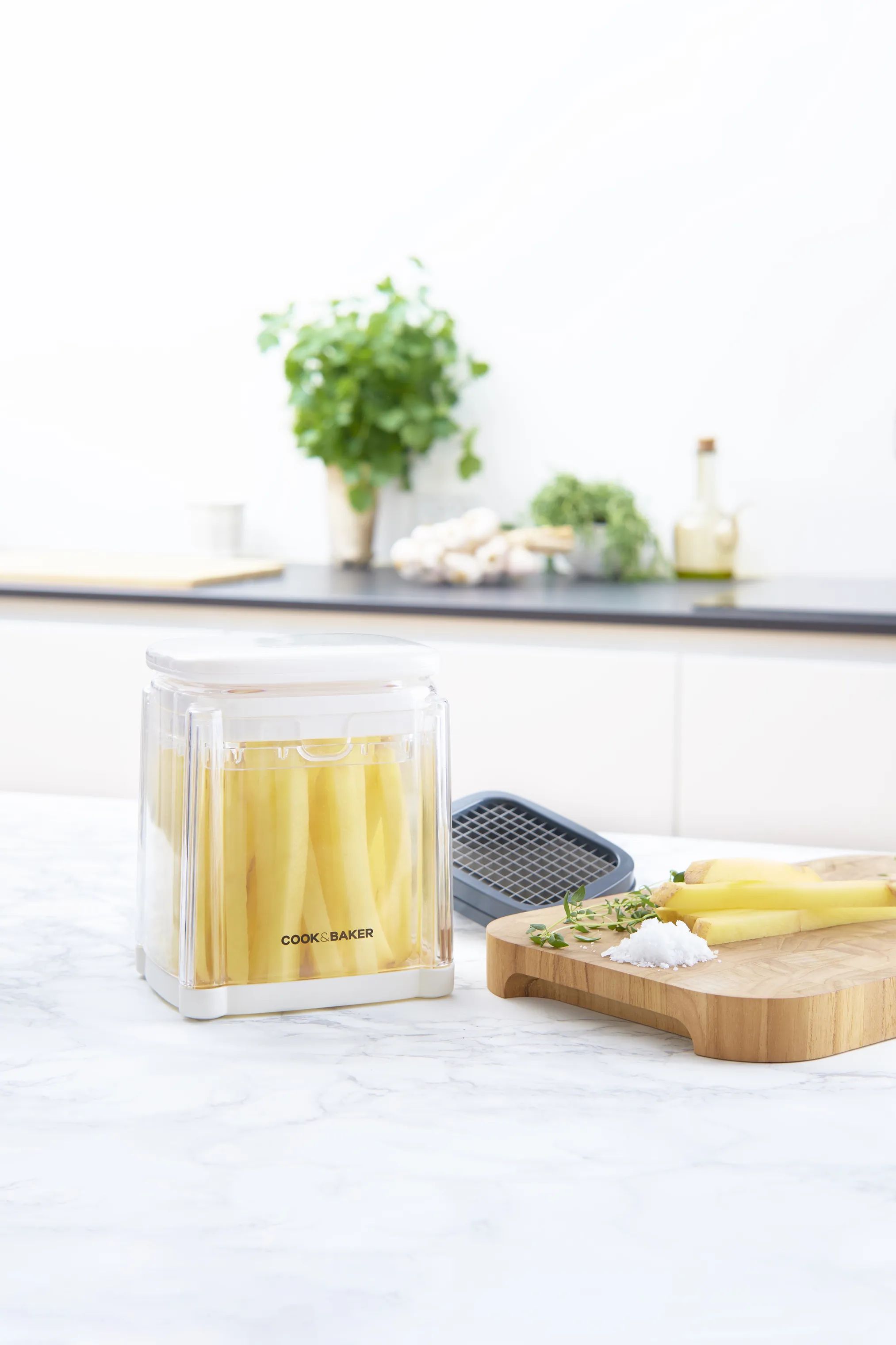 Cook & Baker Øvrigt køkkengrej Pommes Frites Hakker i hvid, grå, 2