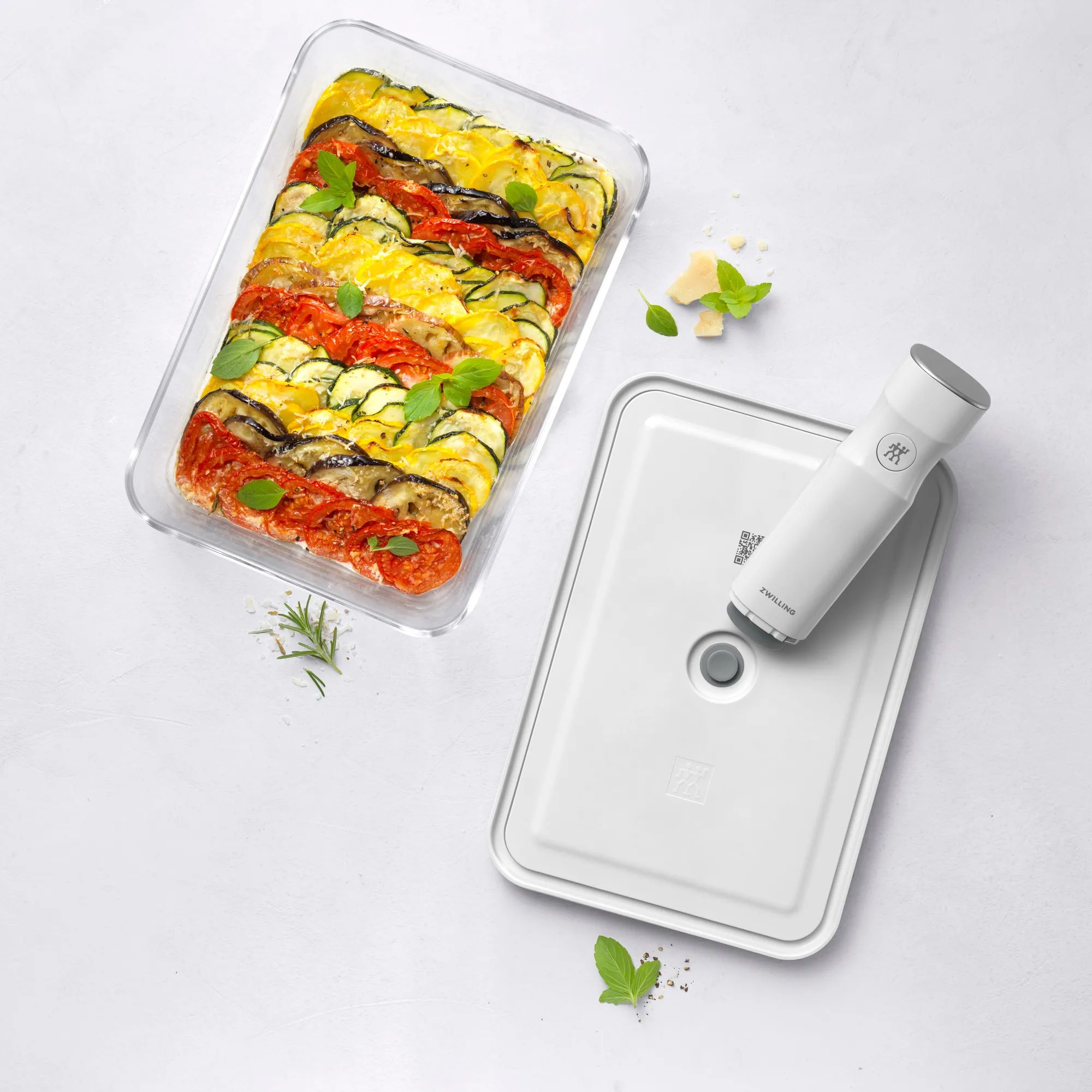 Zwilling Ovnfaste fade Fresh & Save Vakuumfad i Grå/Klar, 29,2 cm, 2