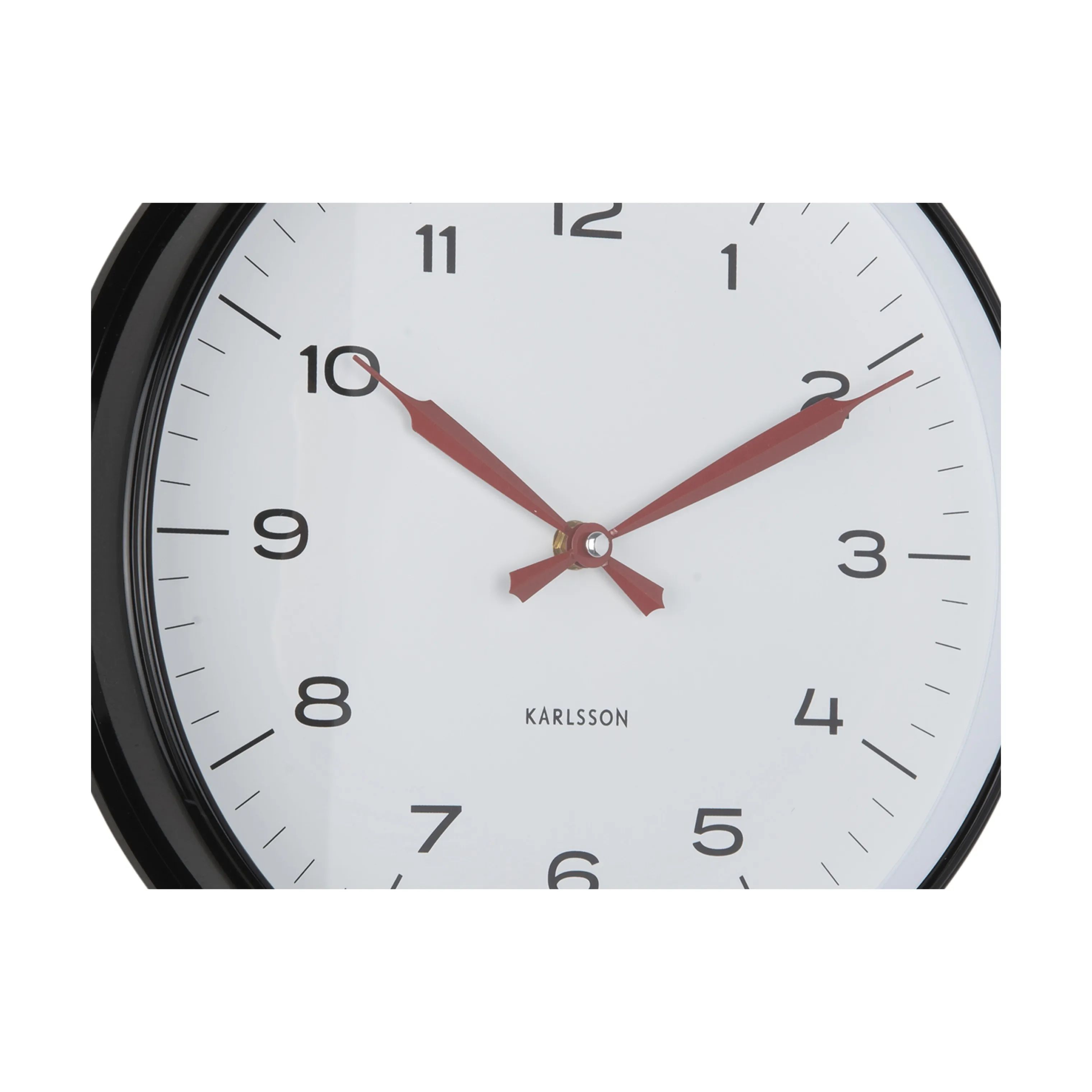 Karlsson Vægure Modern Factory Vægur i Black / bright red, 5