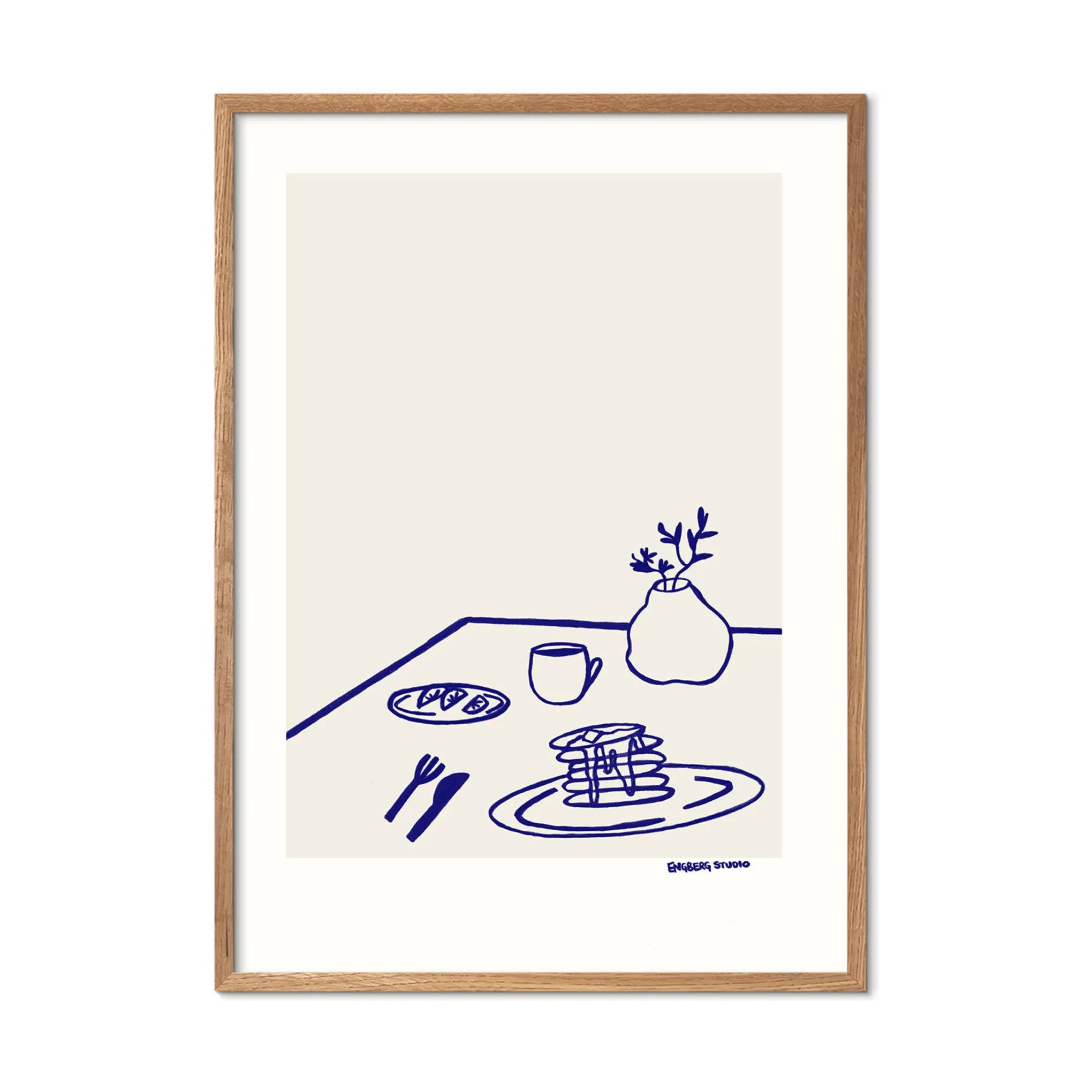 Poster&Frame Plakater Plakat - Coffee & Pancakes i B50 x L70 cm, 3