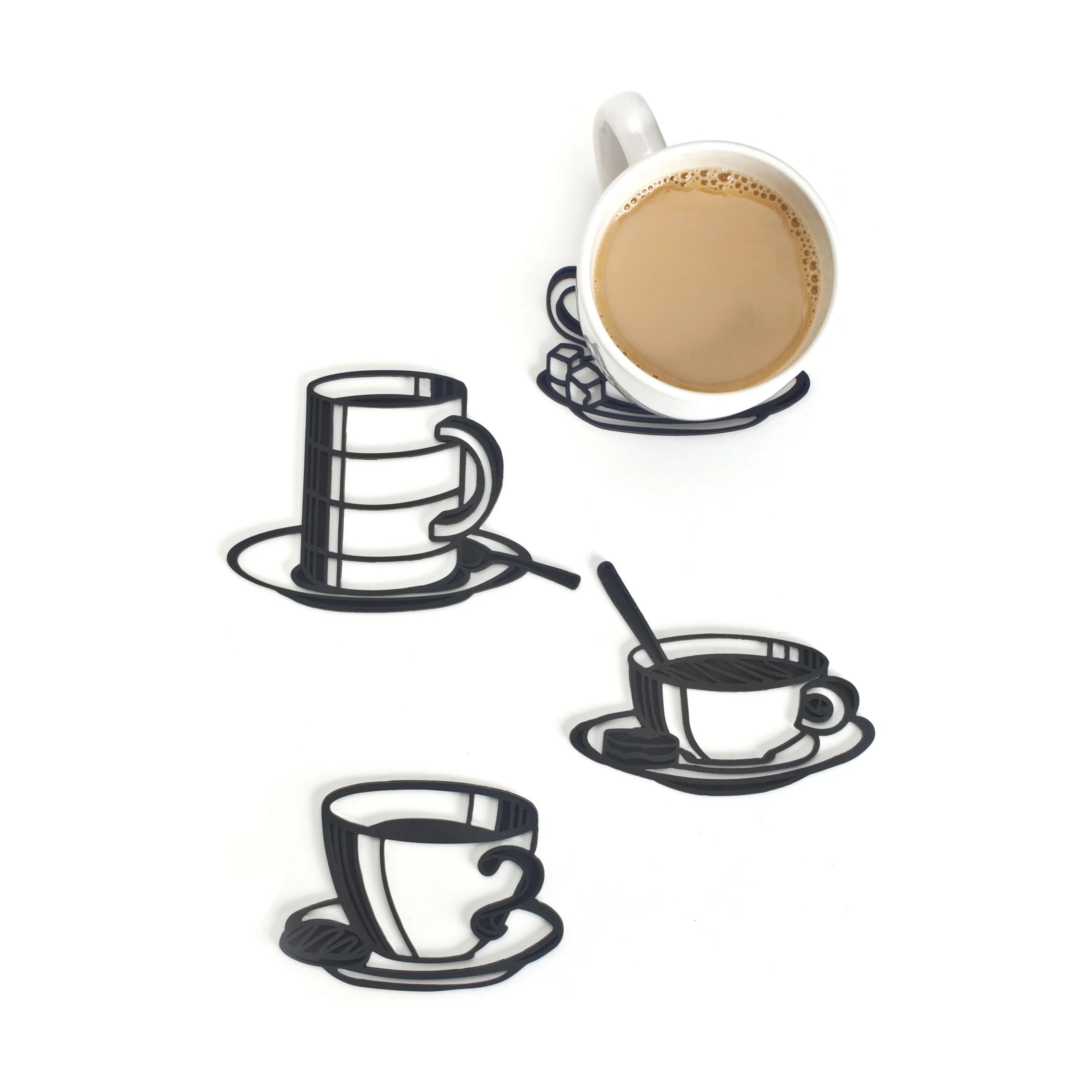 Peleg Design Bordskånere Bordskåner - 4 stk. i Sort, 1