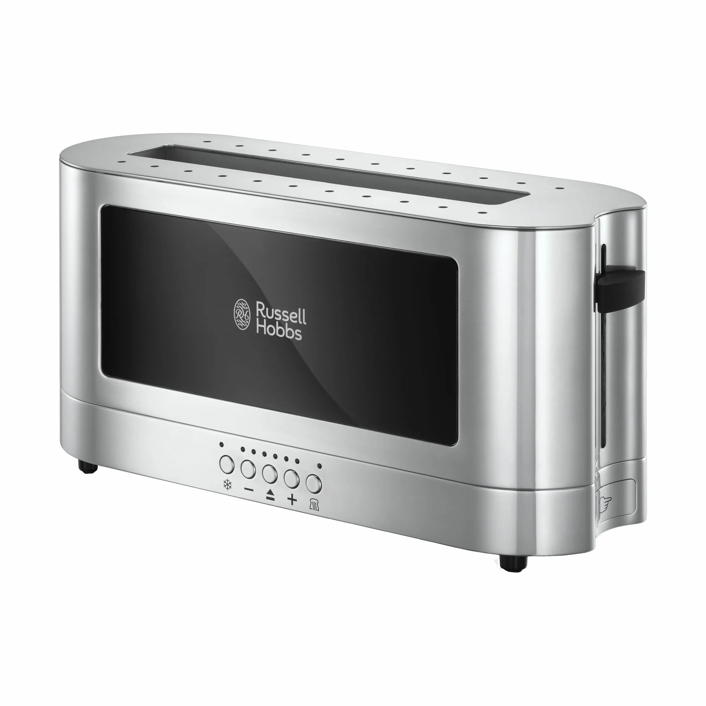 Russell Hobbs Brødristere Elegance Glass Brødrister i Stål/Sort, 1