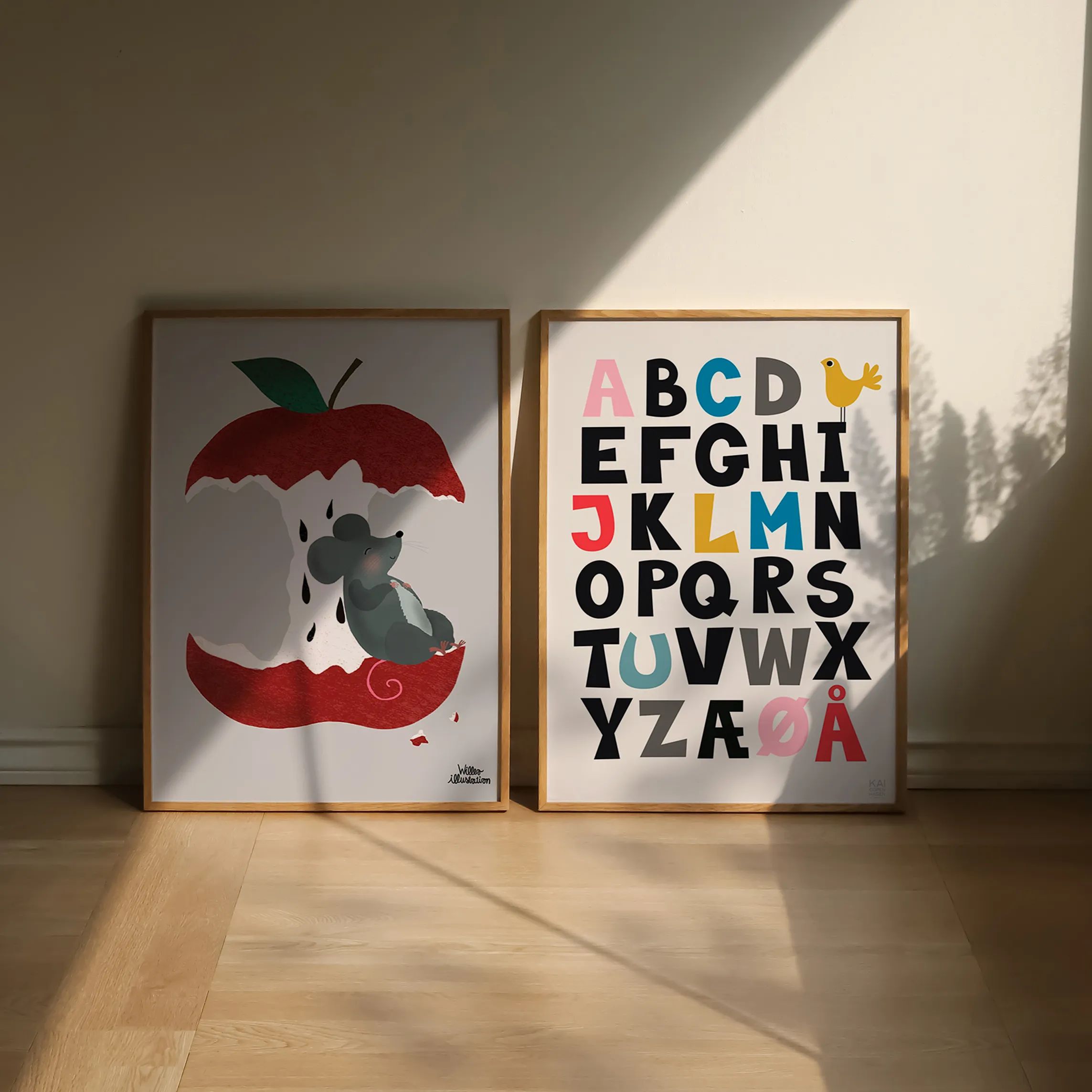Poster&Frame Plakater Plakat - An Apple A Day i B50 x L70 cm, 2