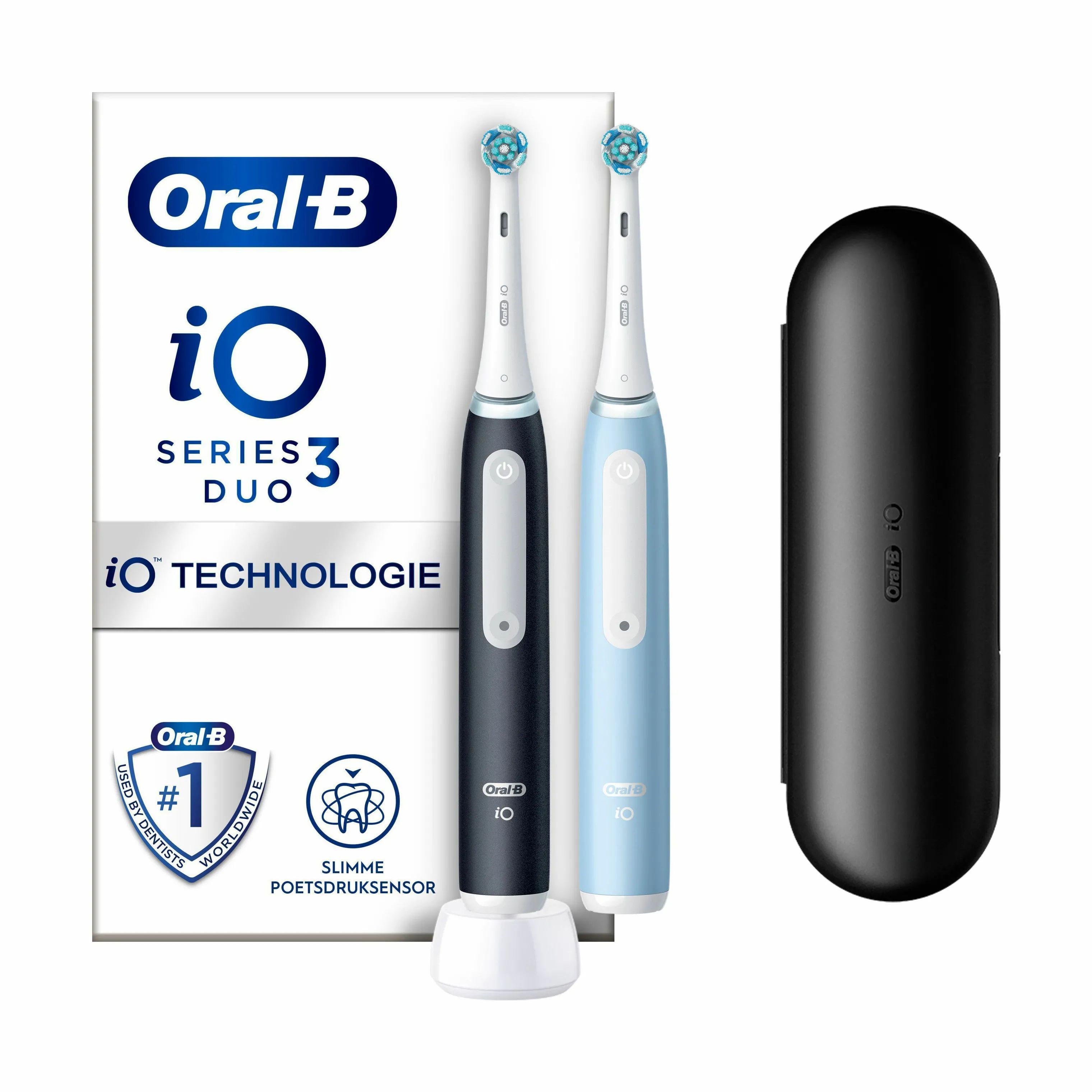 Oral-B Eltandbørster iO3S iO 3S Elektrisk Tandbørste - 2 stk. i Sort, 1