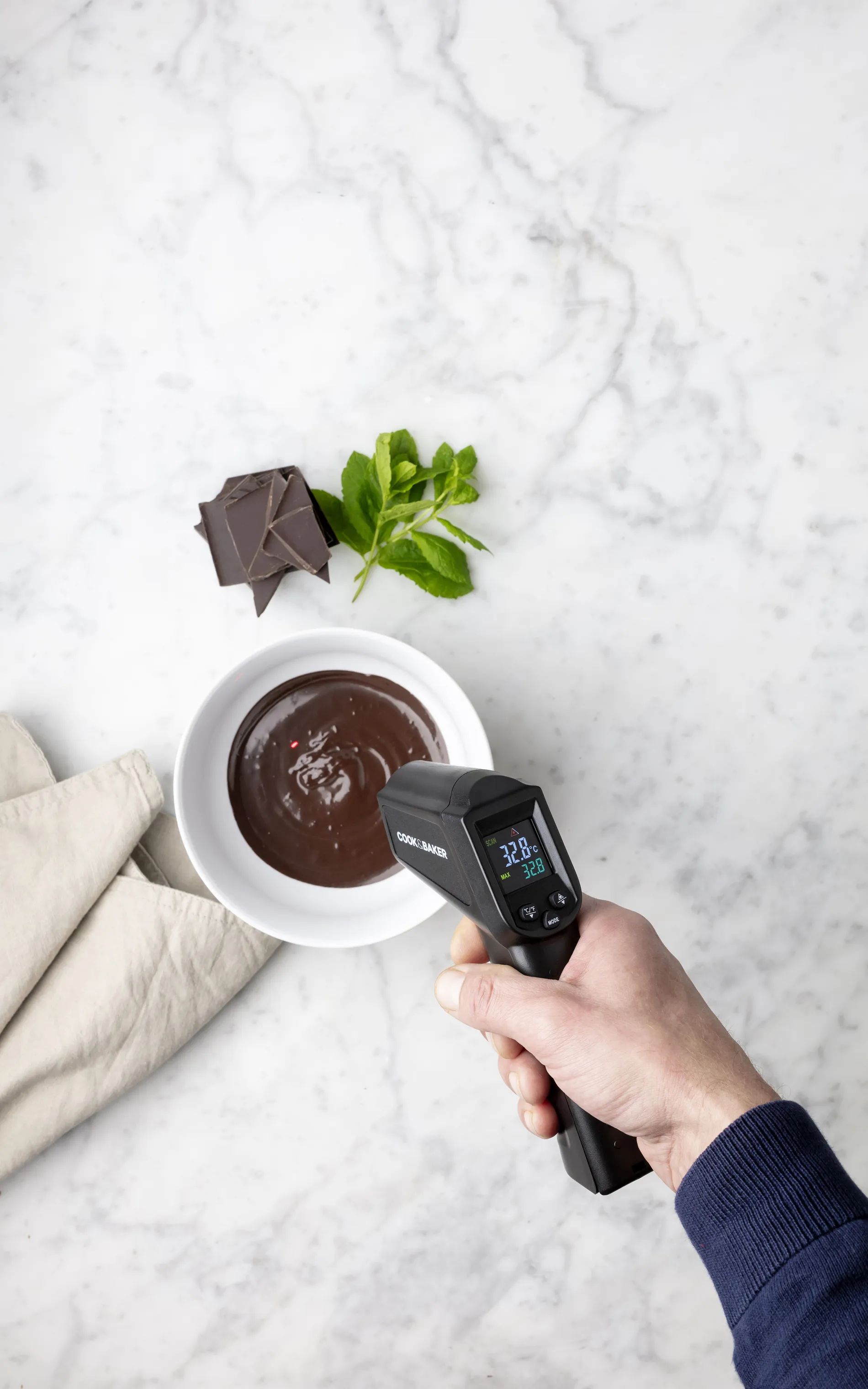 Cook & Baker Stegetermometre Infrarødt Termometer i Sort, 2