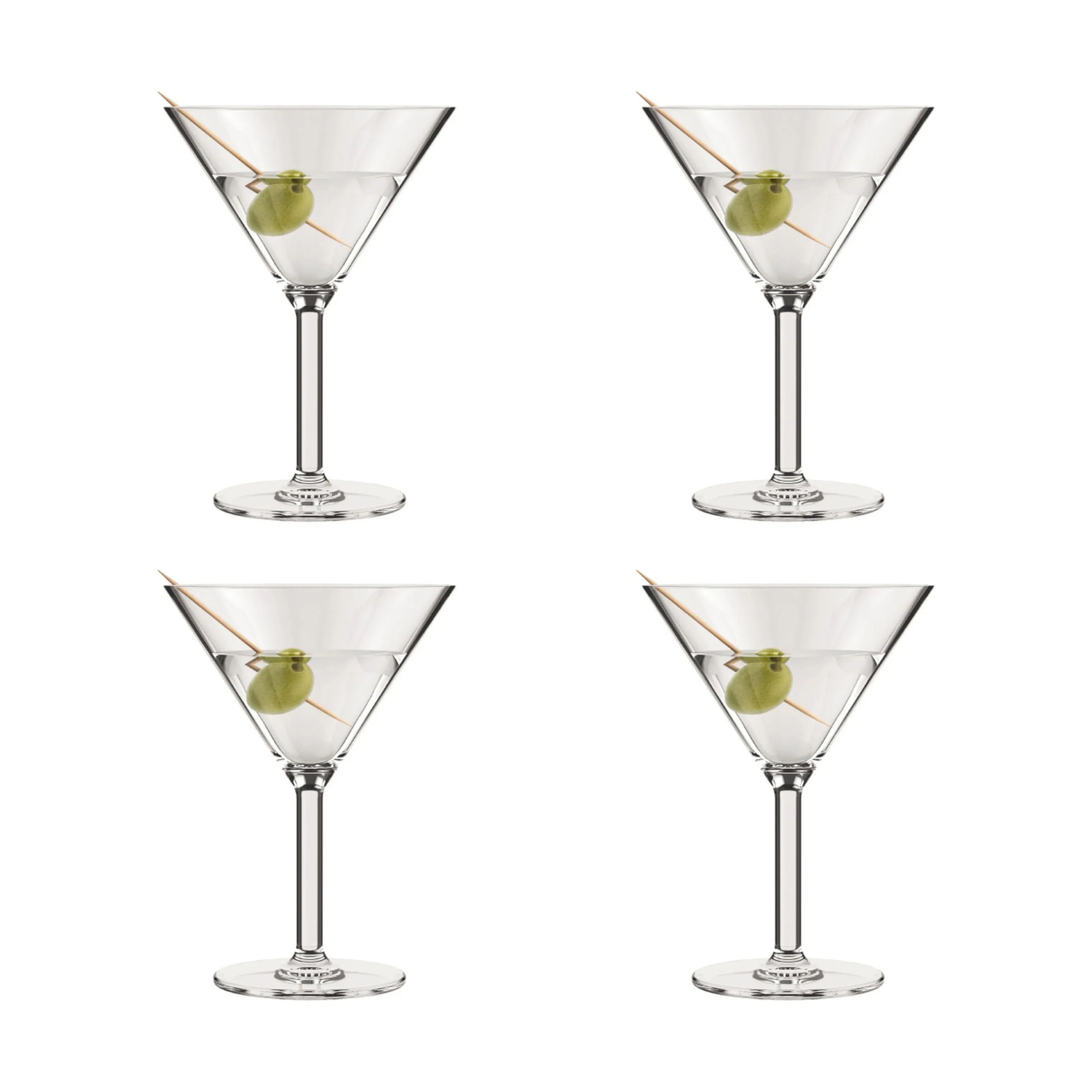 Bodum Cocktailglas Oktett Martiniglas - 4 stk. i Klar/hårdfør, 18 cl, 1